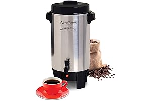 West Bend 58002 Highly Polished Aluminum Commercial Coffee Urn