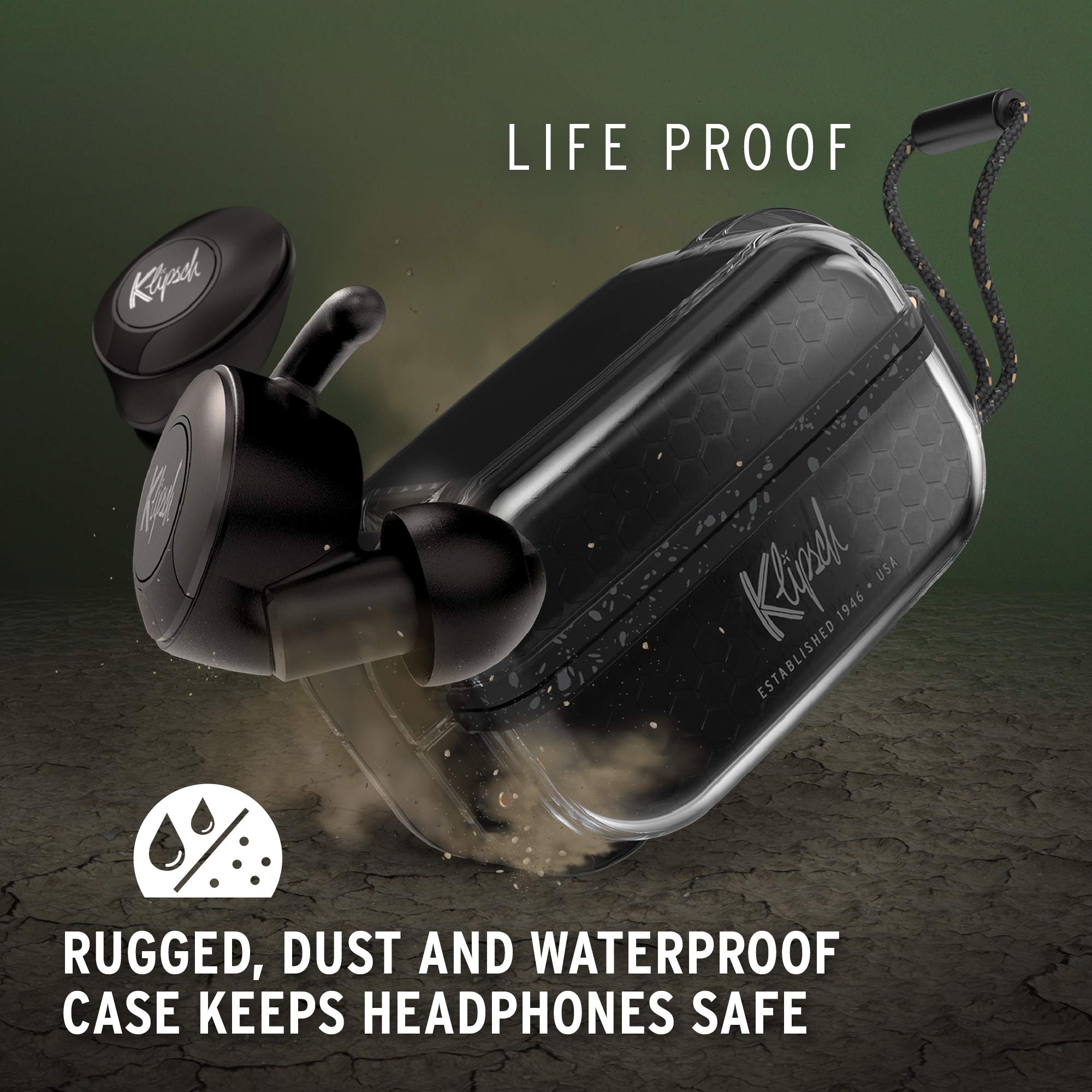 Klipsch T5 II sportowe słuchawki Bluetooth czarne