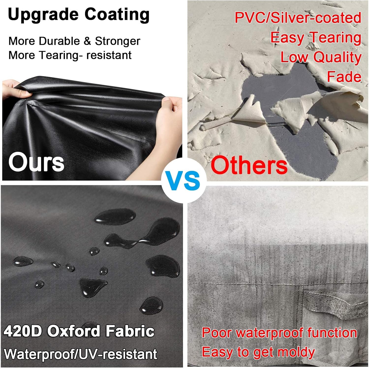 WOMACO Patio Fire Column Cover 21 Inch Waterproof Outdoor Tall Fire Pit Mini Fridge Covers, Chiminea Cover Waterproof Patio Chiminea Fire Pit Cover