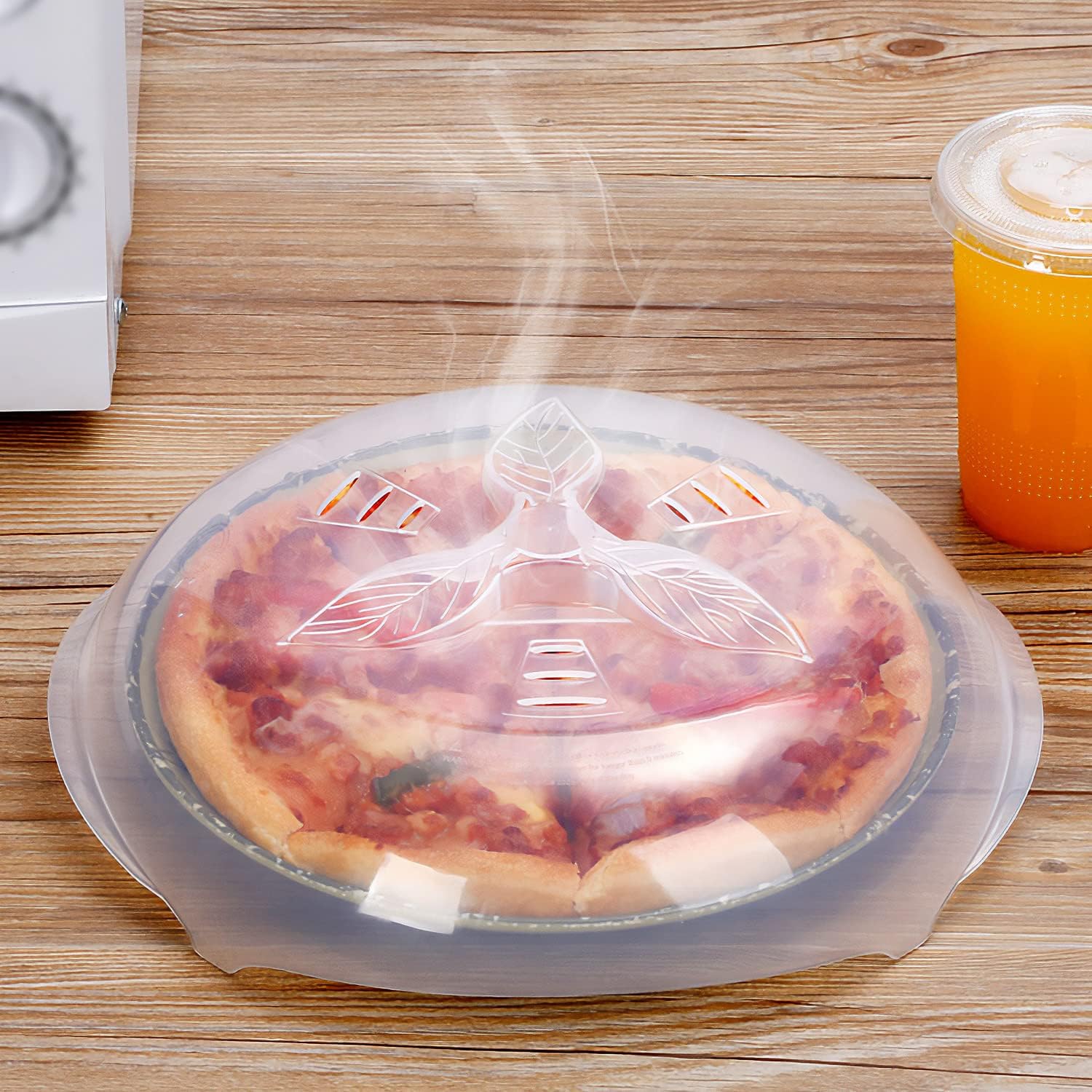 Microwave Cover Splatter Guard Lid with Vented Edge for