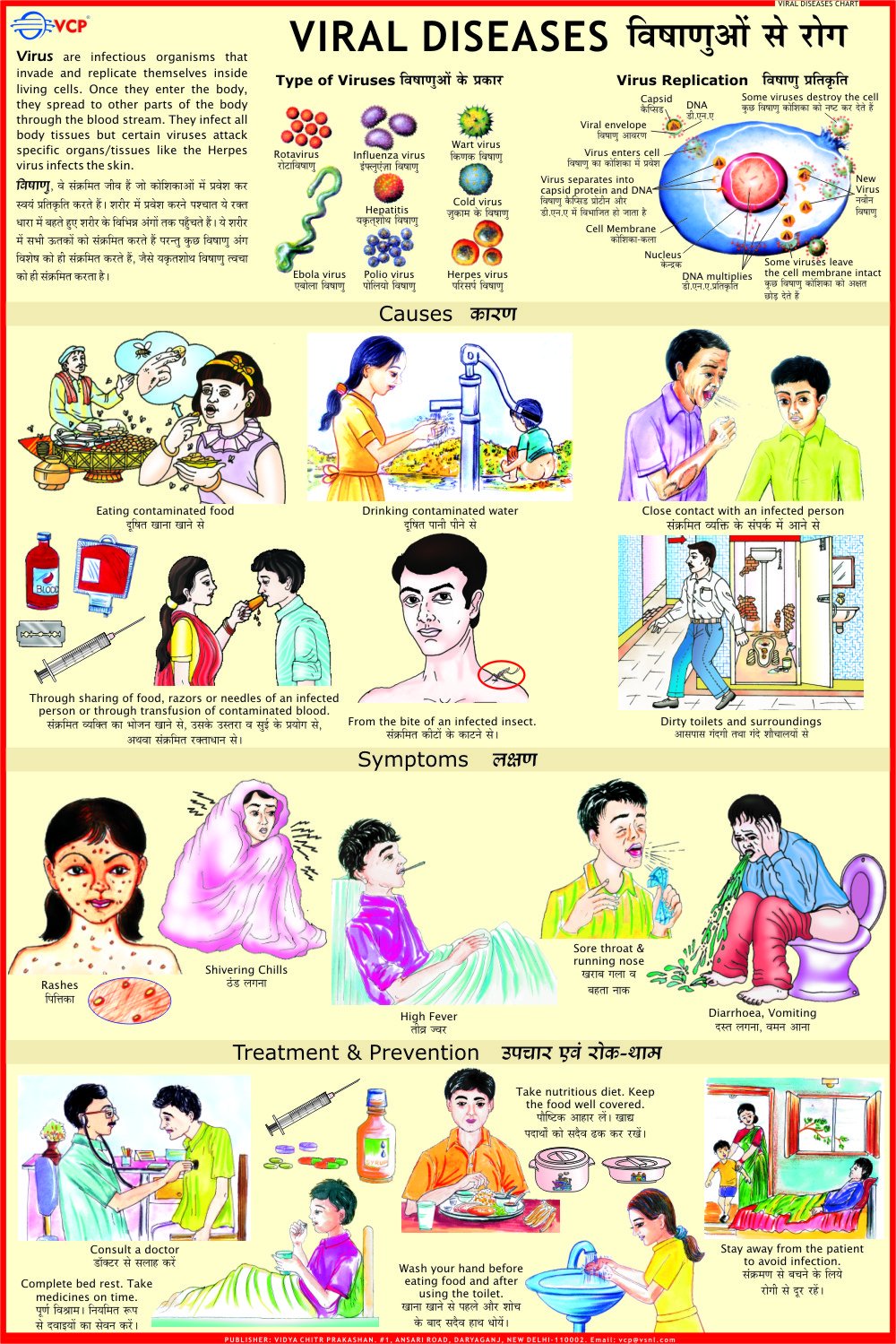 Viral Diseases Chart Wall Chart – Poster Calendar, 1 January 2015