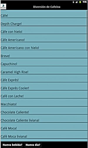 Caffeine Monitor for Adults (in Spanish)