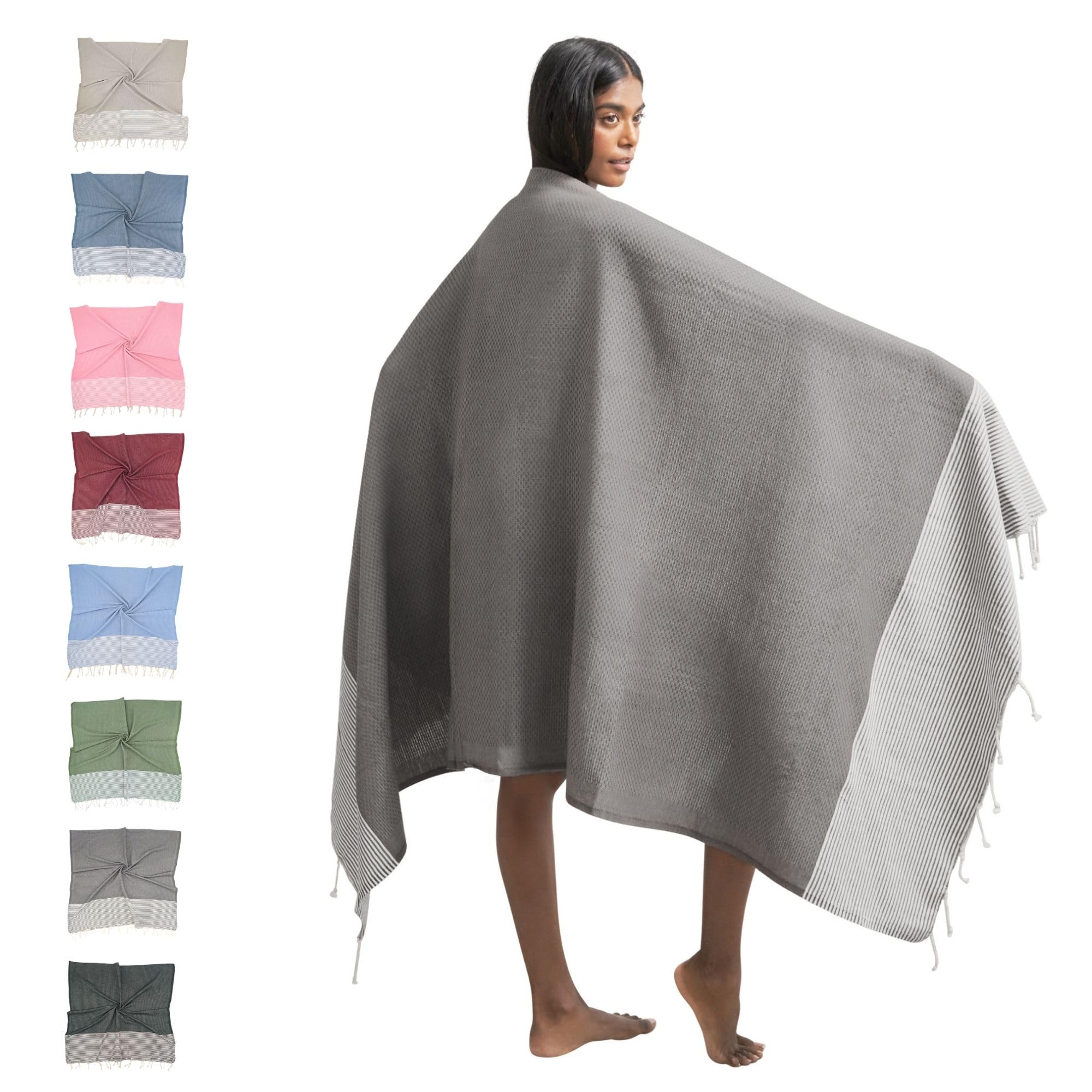 furora HOLIDAY Telo Mare Cotone - Grande 200x100 cm - Ultra Leggero - Asciugatura Rapida | Asciugamano Mare Donna e Uomo: Facile da Pulir - multifunzionale per Spiaggia, Piscina, Viaggio, Outdoor