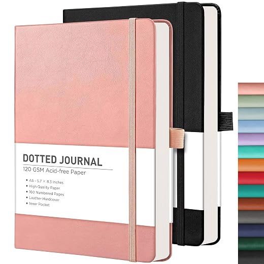 Dotted Bullet Journal 2-Pack Set