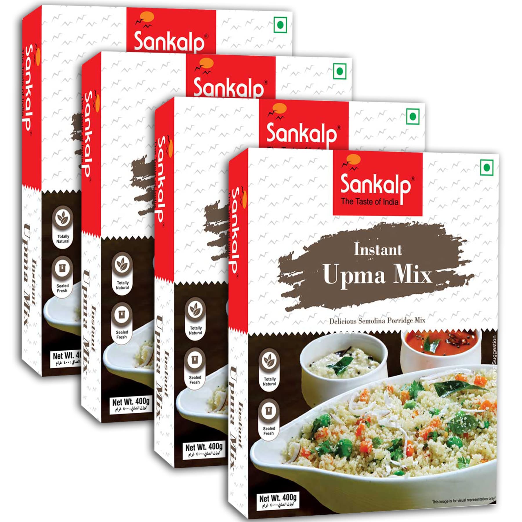 Sankalp Instant Upma Mix | | Goodness of Health | Easy & Ready to Cook | Breakfast Mix | 100% Mom Approved - 400 gram*4 Pack (B0BVHWTN1Z) Amazon Price History, Amazon Price Tracker