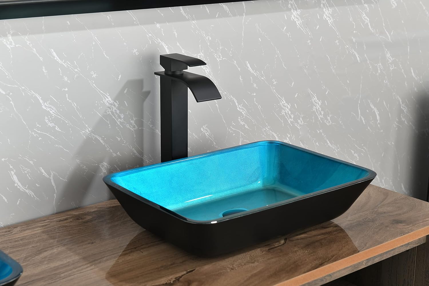 HAUSHECK Bathroom Vessel Sink Modern Above Counter Sinks
