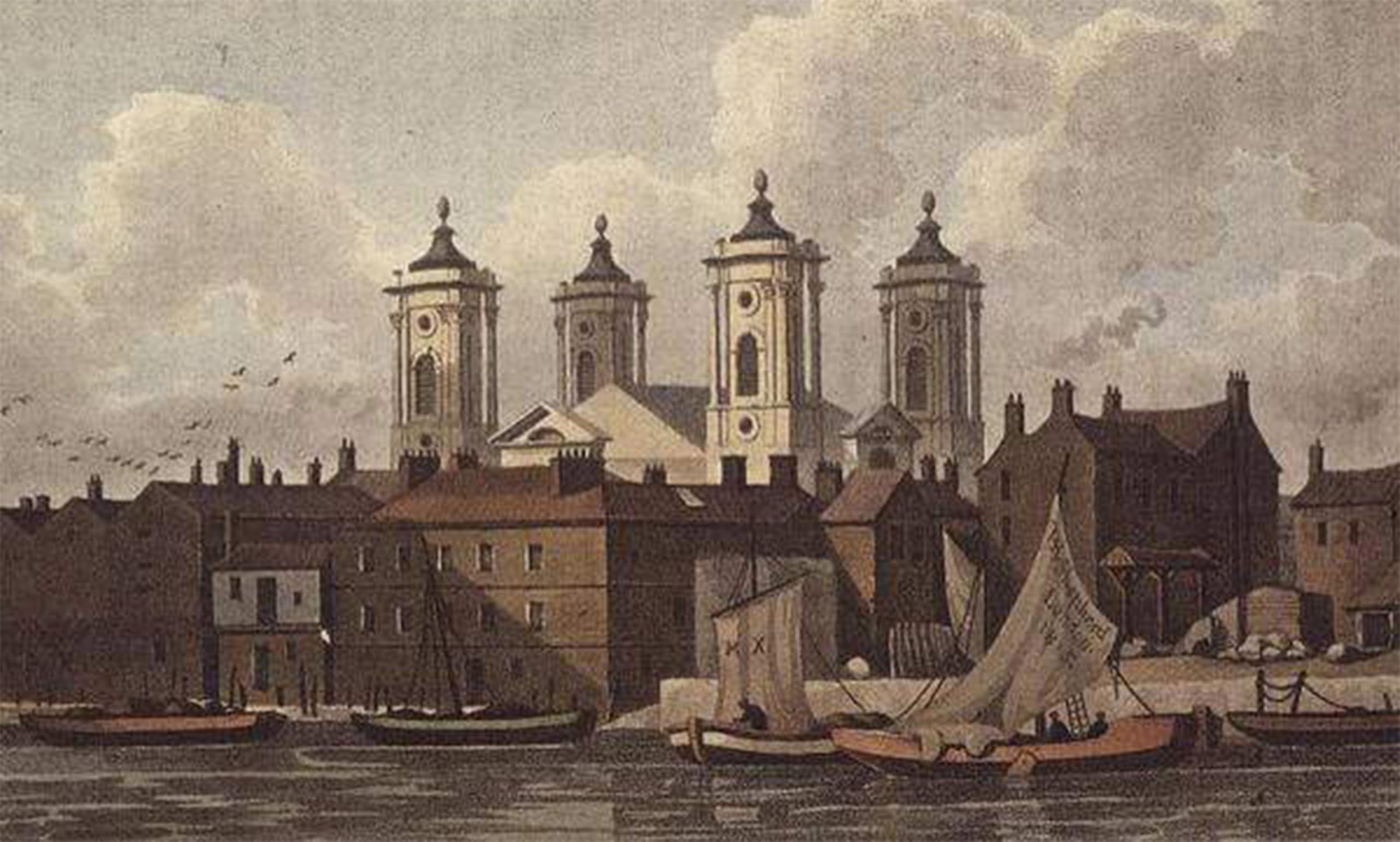 SERENDIPITP Vintage Wall Art Canvas Nordic Poster Canvas Print Picture St John's Church Smith Square by Hosmer Shepherd Wall Art Poster for Home Decor 60x90cm