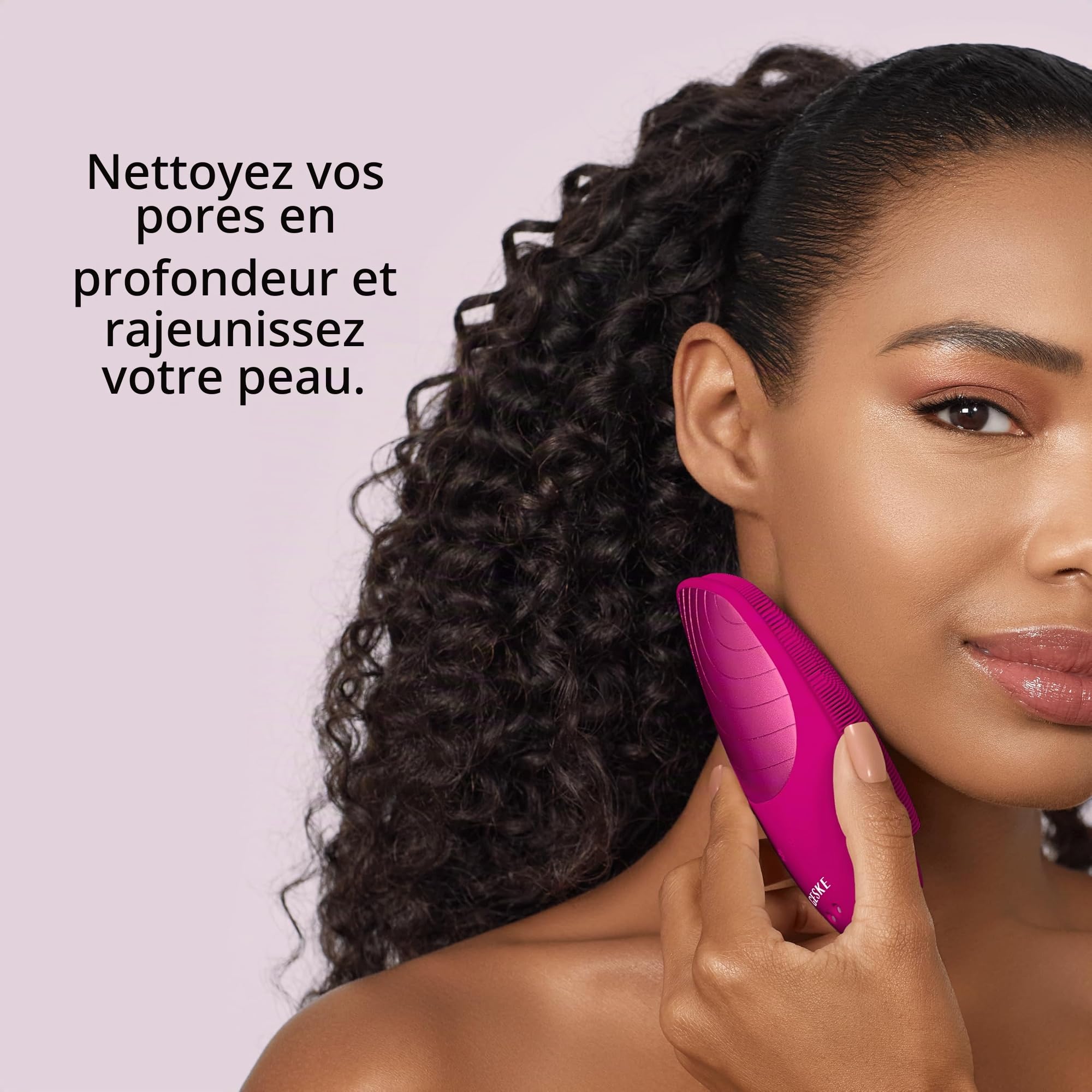 GESKE SmartAppGuided Sonic Thermo Brosse faciale | 6 en 1 | Nettoyage de la peau | Brosse nettoyante avec fonction thermique | Masseur facial | Brosse électrique pour le visage | Appareil de nettoyage