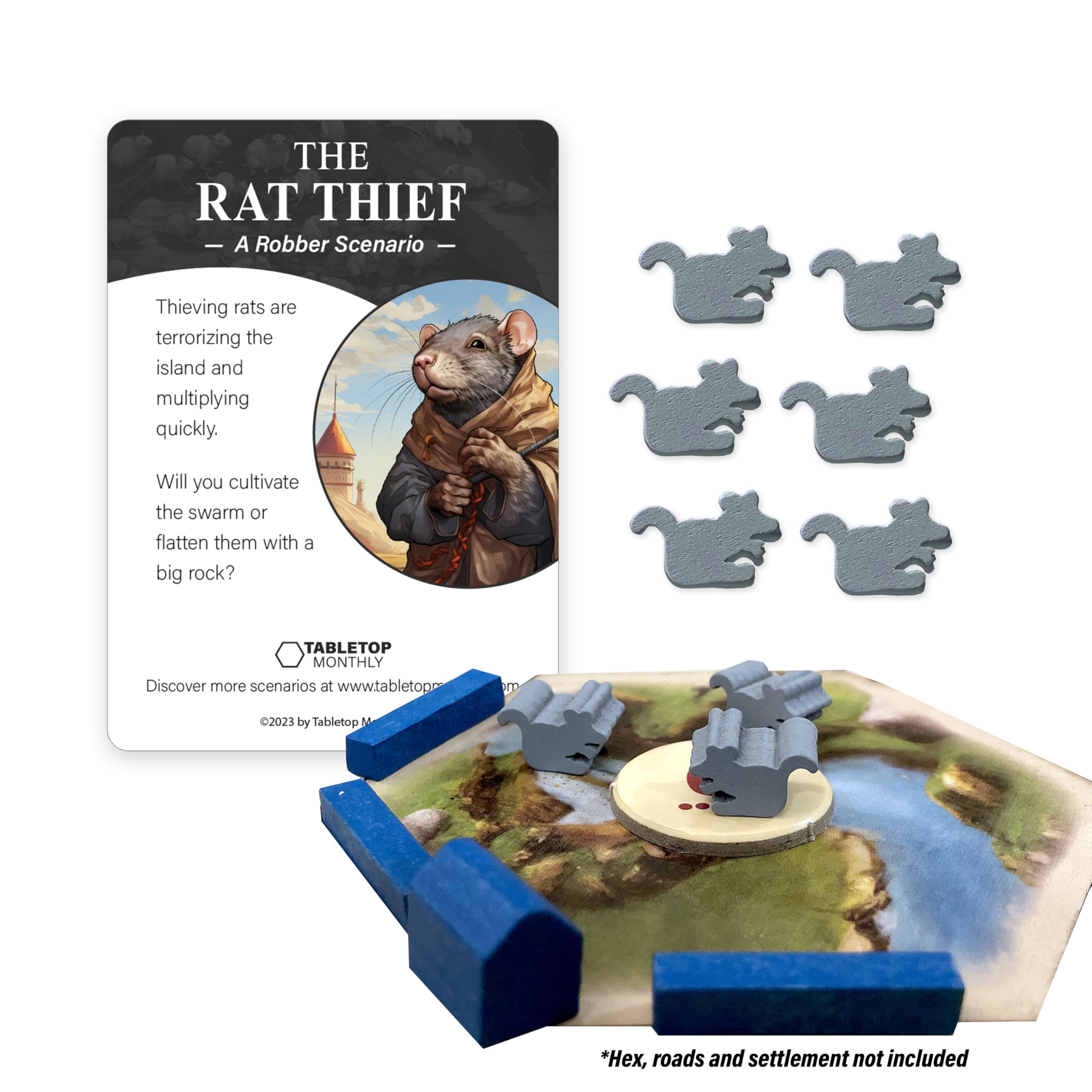 Rat Thief: A Robber Scenario compatible with Catan's Settlers of Catan and Catan Expansions
