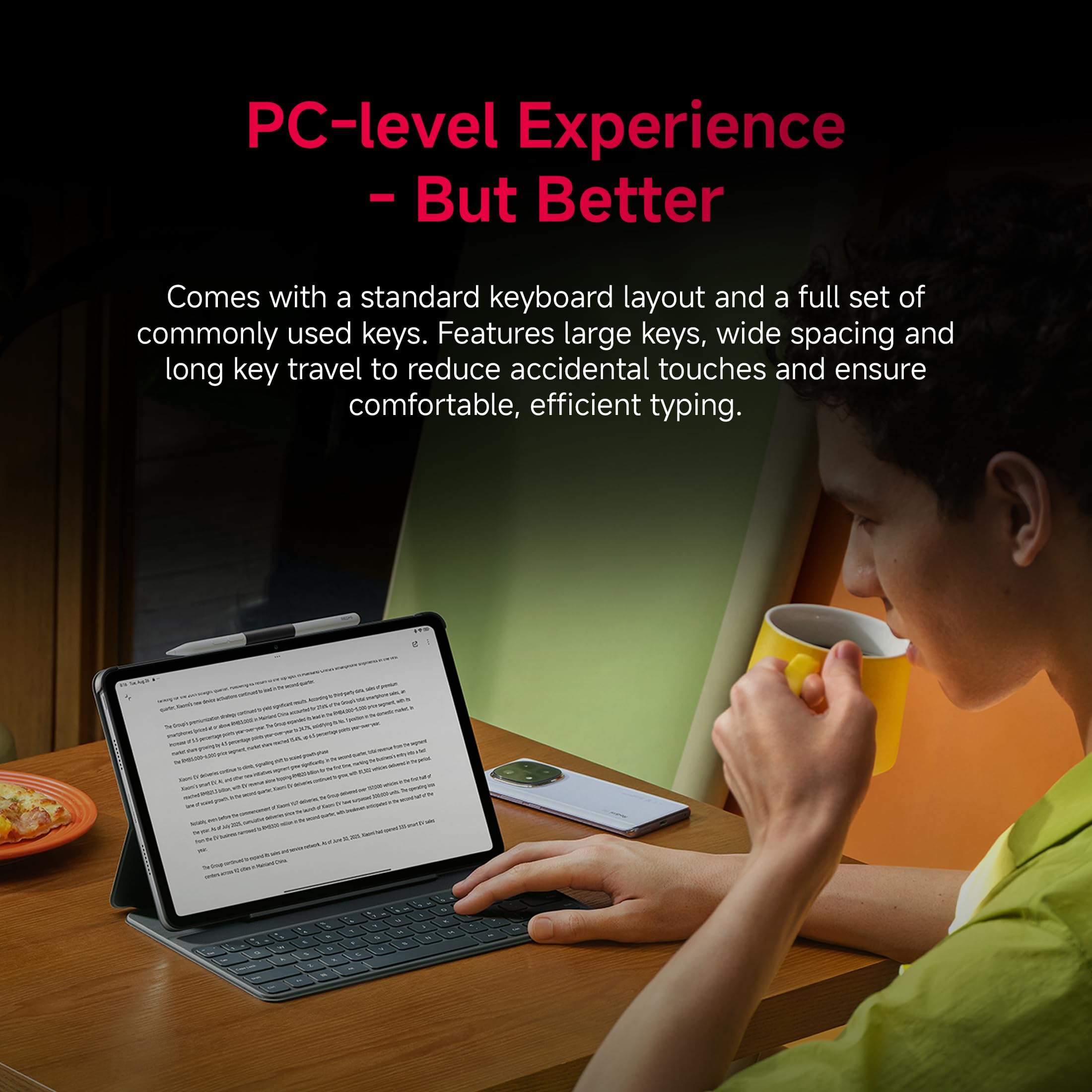 Amazon.co.jp: REDMI Pad 2 Pro キーボード 純正 人間工学 PCライクな 