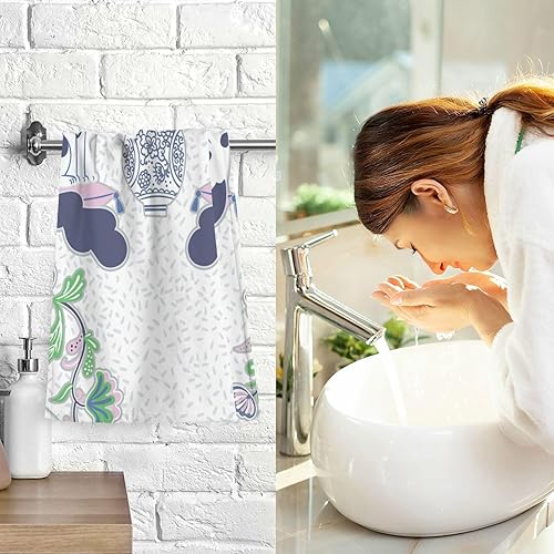 Miniatura 8 de susiyo Staffordshire - Toalla de mano para perros, de algodón suave, altamente absorbente, para baño, playa, cocina, deportes, gimnasio, yoga,