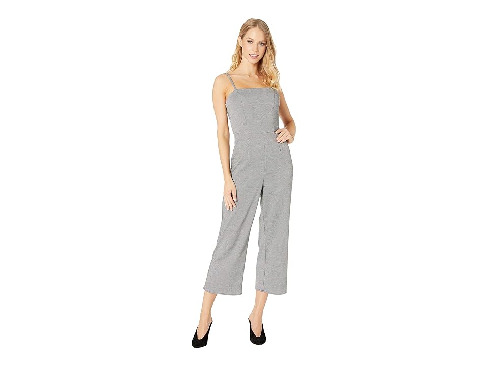 

ROMEO & JULIET COUTURE Houndstooth Jumpsuit (Houndstooth) Women's Jumpsuit & Rompers One Piece, Black