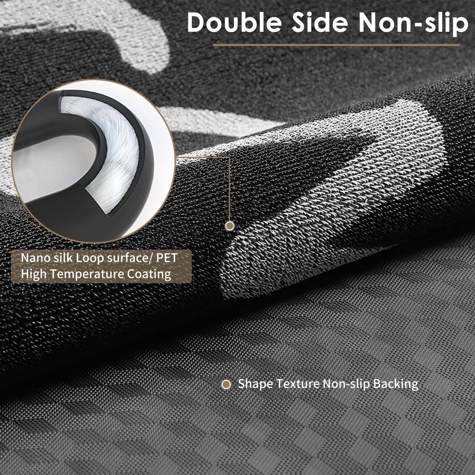 TOMCUSTOM Custom Rugs with Logo Doormat Runner Personalized Commercial Office Rugs Floor Mat with Any Size Color Logo Non Slip Rugs for Outdoor Entrance