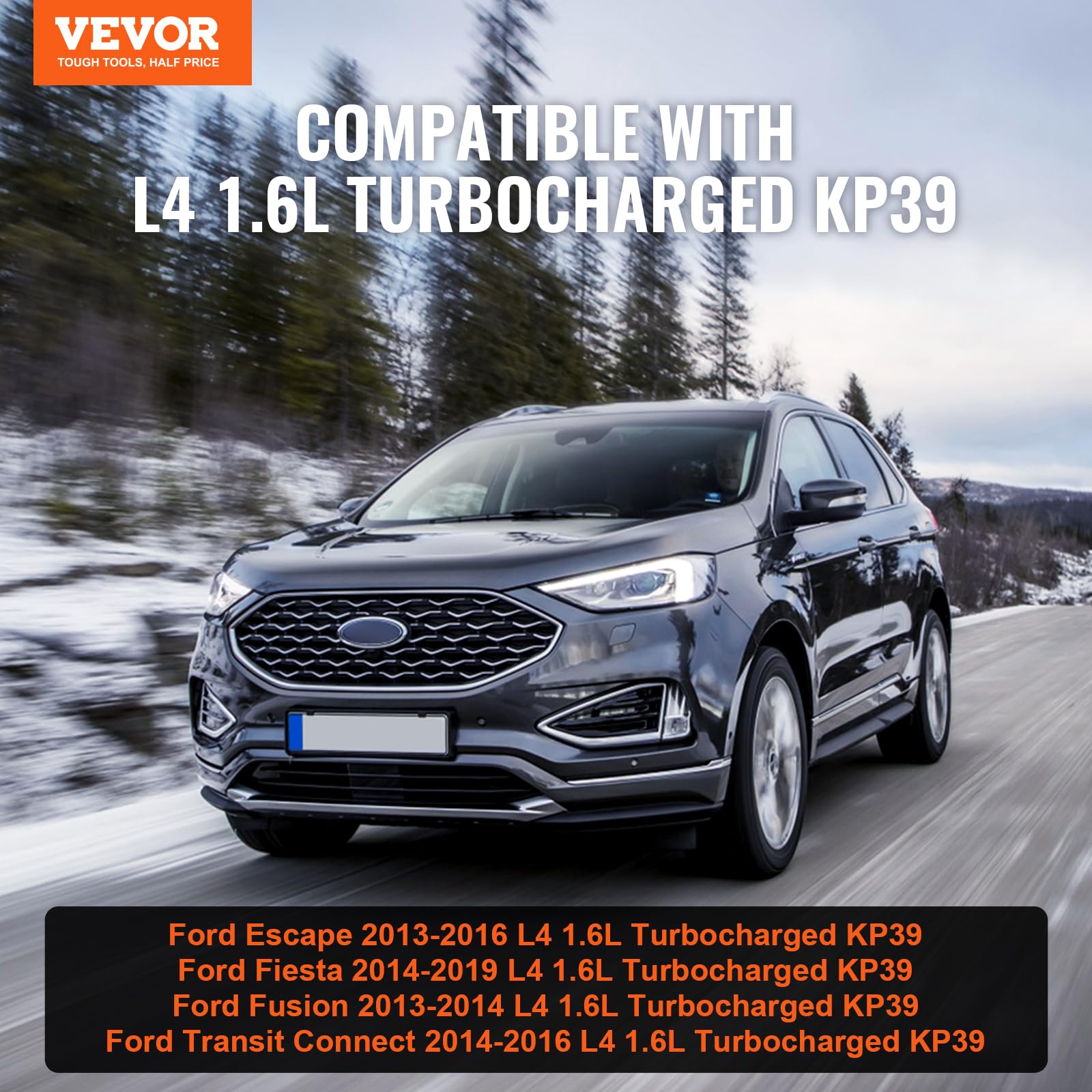 VEVOR Turbocompressori Compatibile con Set Guarnizioni, Sostituzione Turbocompressore, Motori di Auto, Compatibile con Ford Escape 2013-2016 54399880131 54399880130 54399880133 54399700034 54399700131