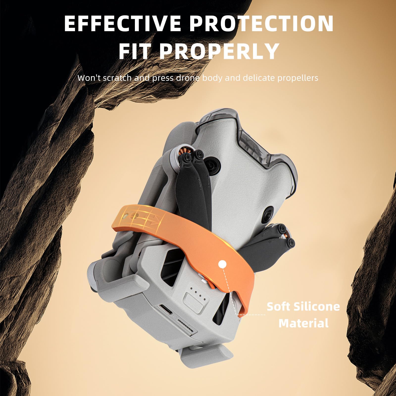 Propellerschutz Für DJI Mini 4 Pro – Halterung Aus Kunststoff & Silikon