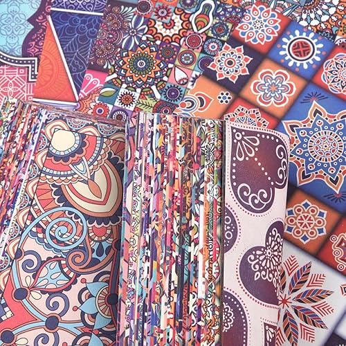 Miniatura 6 de Origami - Kit de papel de 6 x 6 pulgadas, 150 hojas, 150 colores vivos, doble cara, los mismos patrones tradicionales, cuadrados para artes,