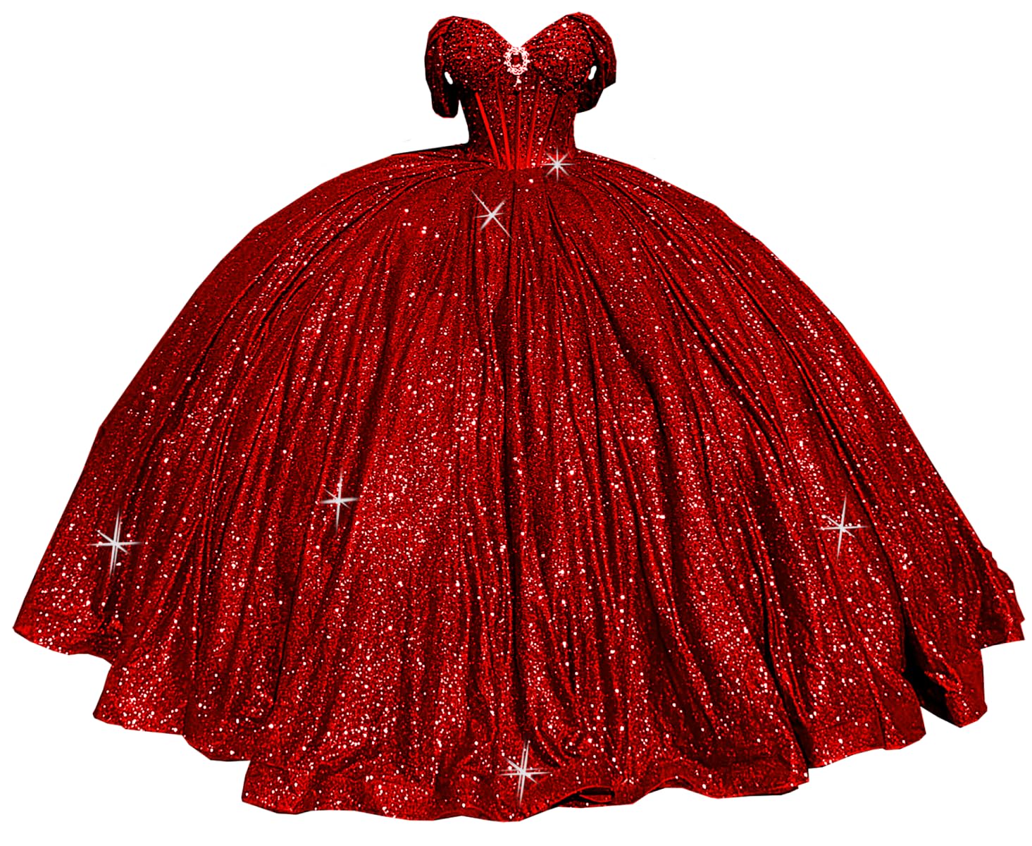 Sparkly Quinceanera Dress with Bow Puffy Sweet 16 Dresses Ball Gown with Train Off Shoulder Formal Party Gown SE016