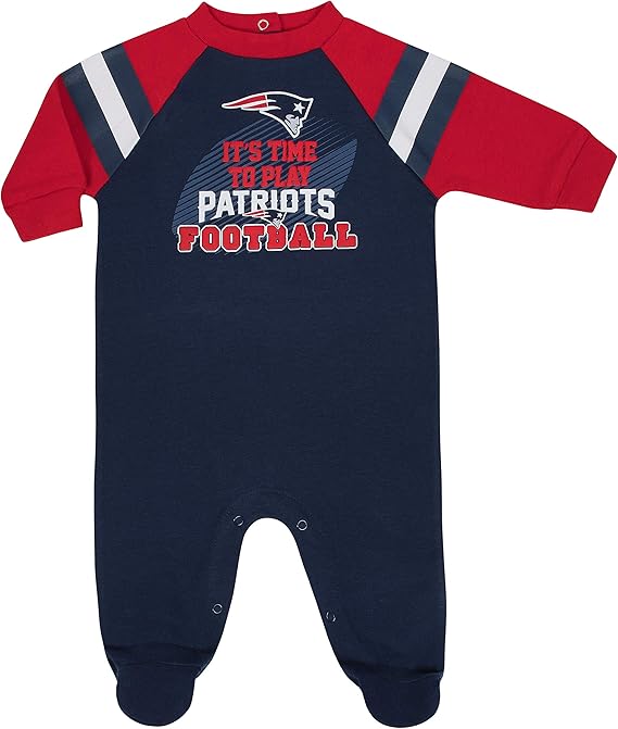 NFL baby boys Team Sleep And Play Footie, Team Color, 36