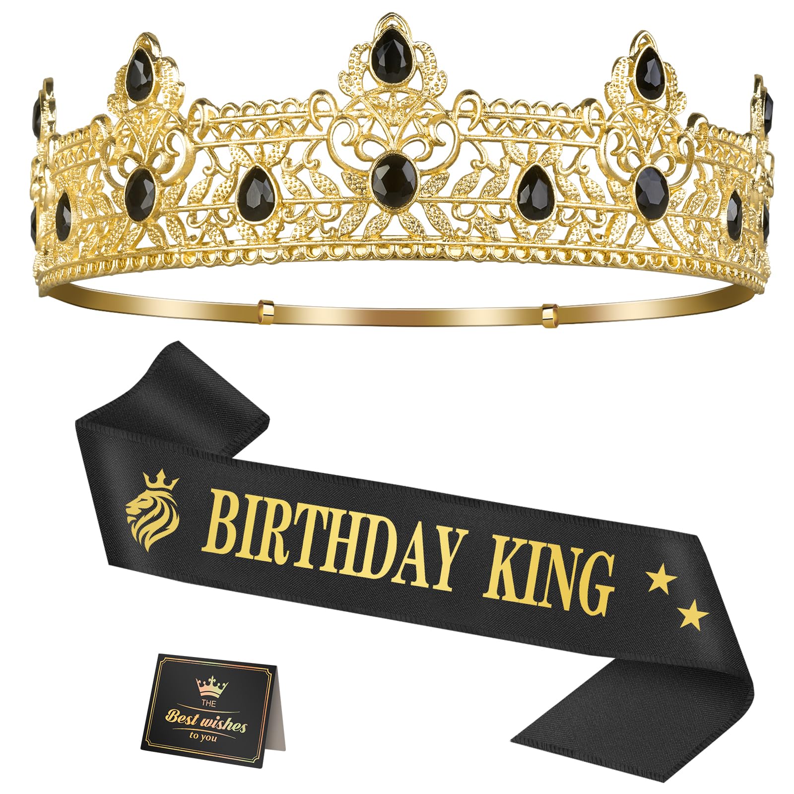 Photo 1 of Asija Birthday King Crown and Sash Gift Set