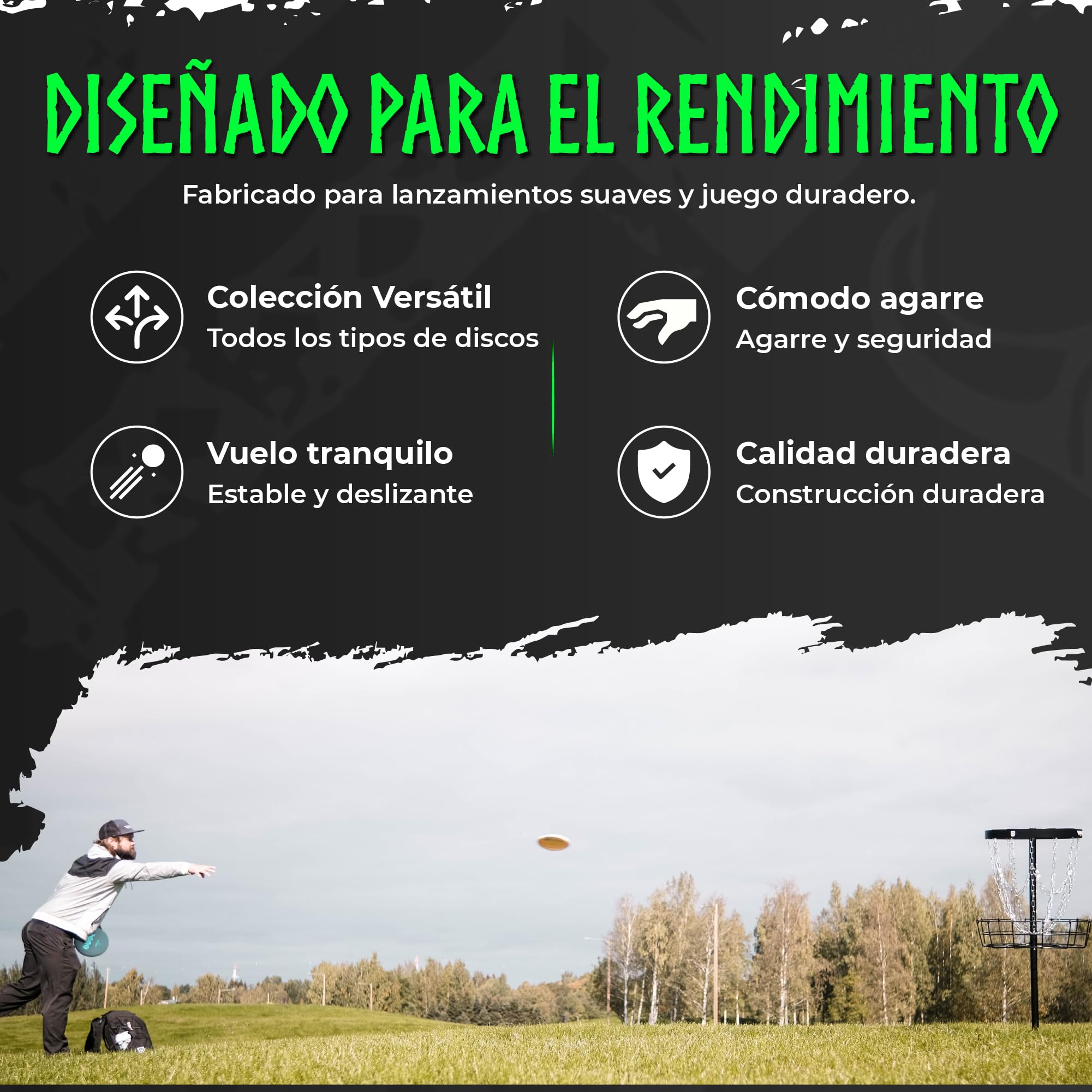 Viking Discs Storm Disc Golf Set – 8 Discos de Frisbee para Cualquier Distancia, Aprobado por PDGA – Driver de Putter