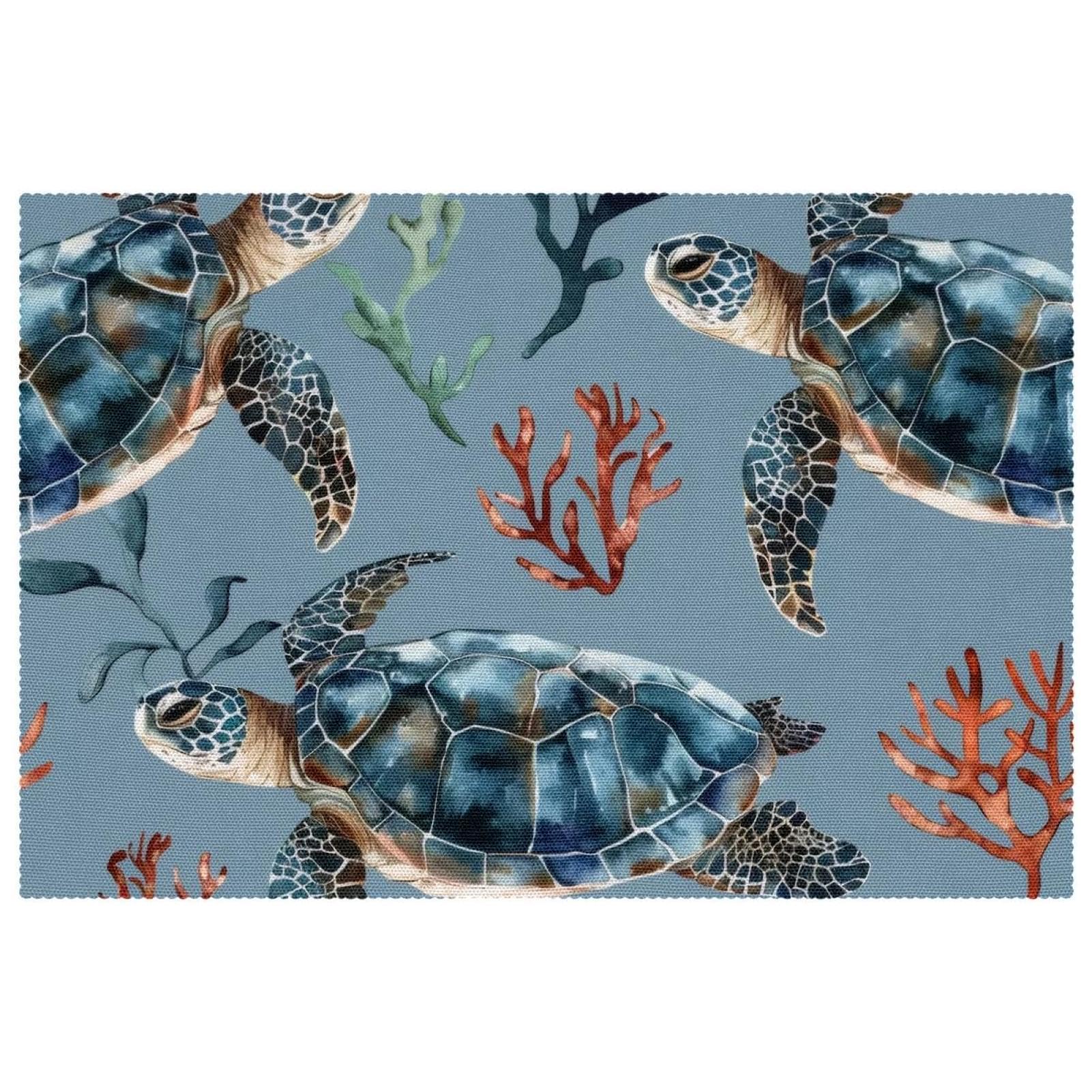 Sets de table tortue anti-brûlure pour protéger les tables de repas