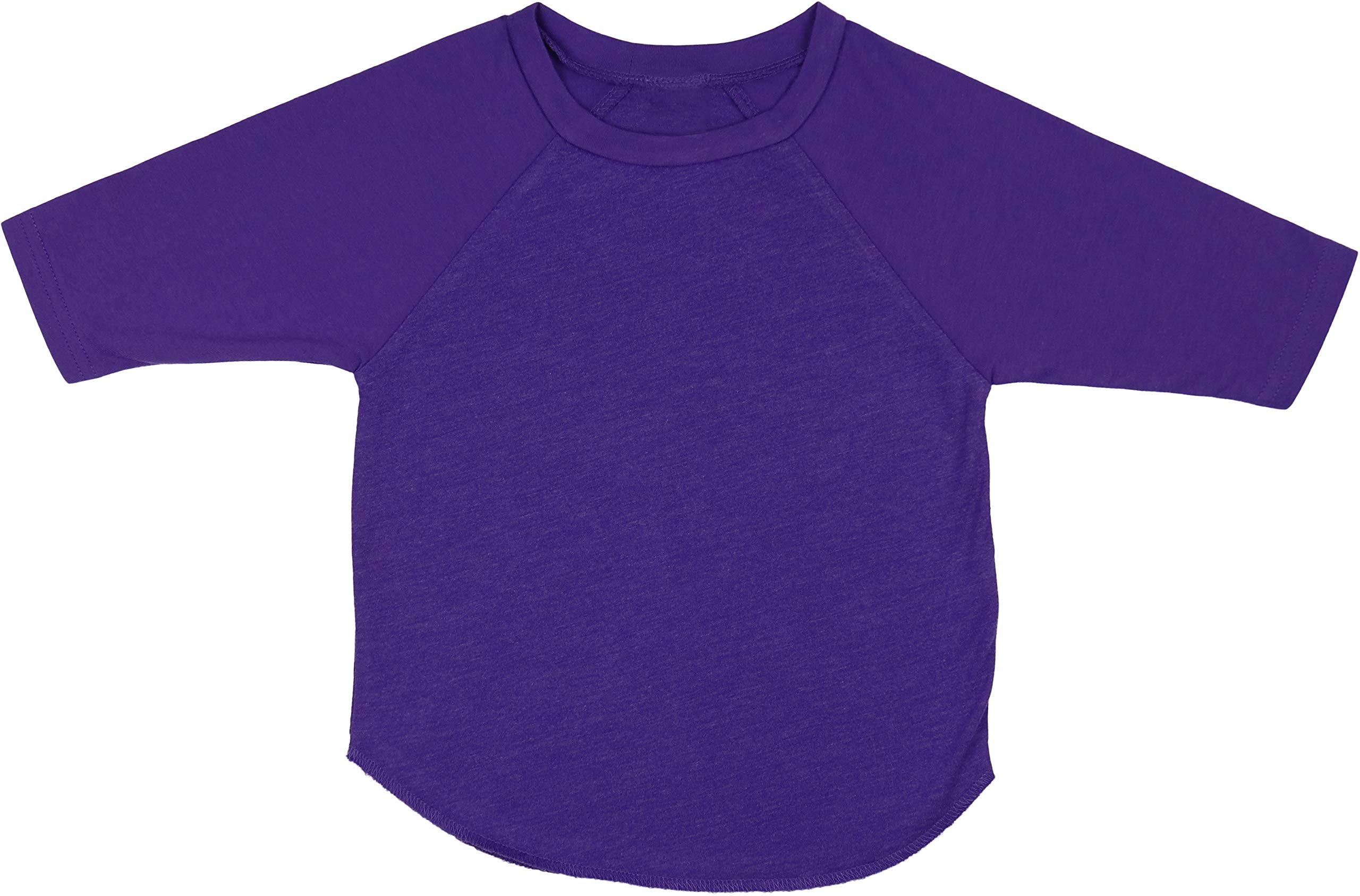 ToBeInStyle Kids Boys Girls Cotton Jersey Contrast Raglan V-Neck Tee T-Shirts
