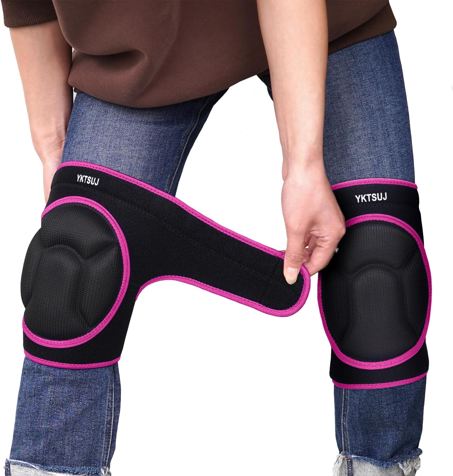 Women Men Knee Pad Suitable for House Working, Floor and Carpet Cleaning, Gardening Maintain, Construction Work, High Elastic Fabric Men Knee Pads Protect Knee Safety