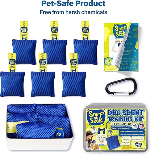 Vista 8 de Race&Herd Original Dog Scent Training Kit, Scent Work Training Kit for Dogs - Nosework for Dog Mental Stimulation Agility Training Equipment for