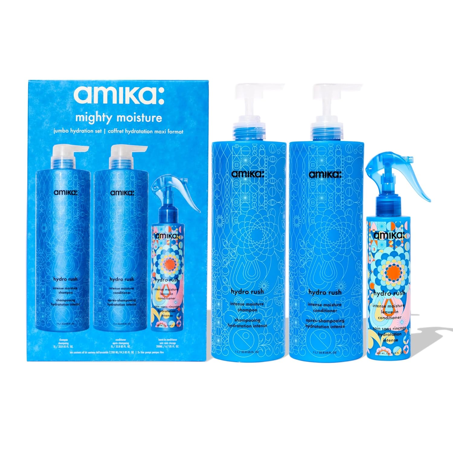 amika Mighty Moisture Jumbo Hydration Set amika Mighty Moisture Jumbo Hydration Set