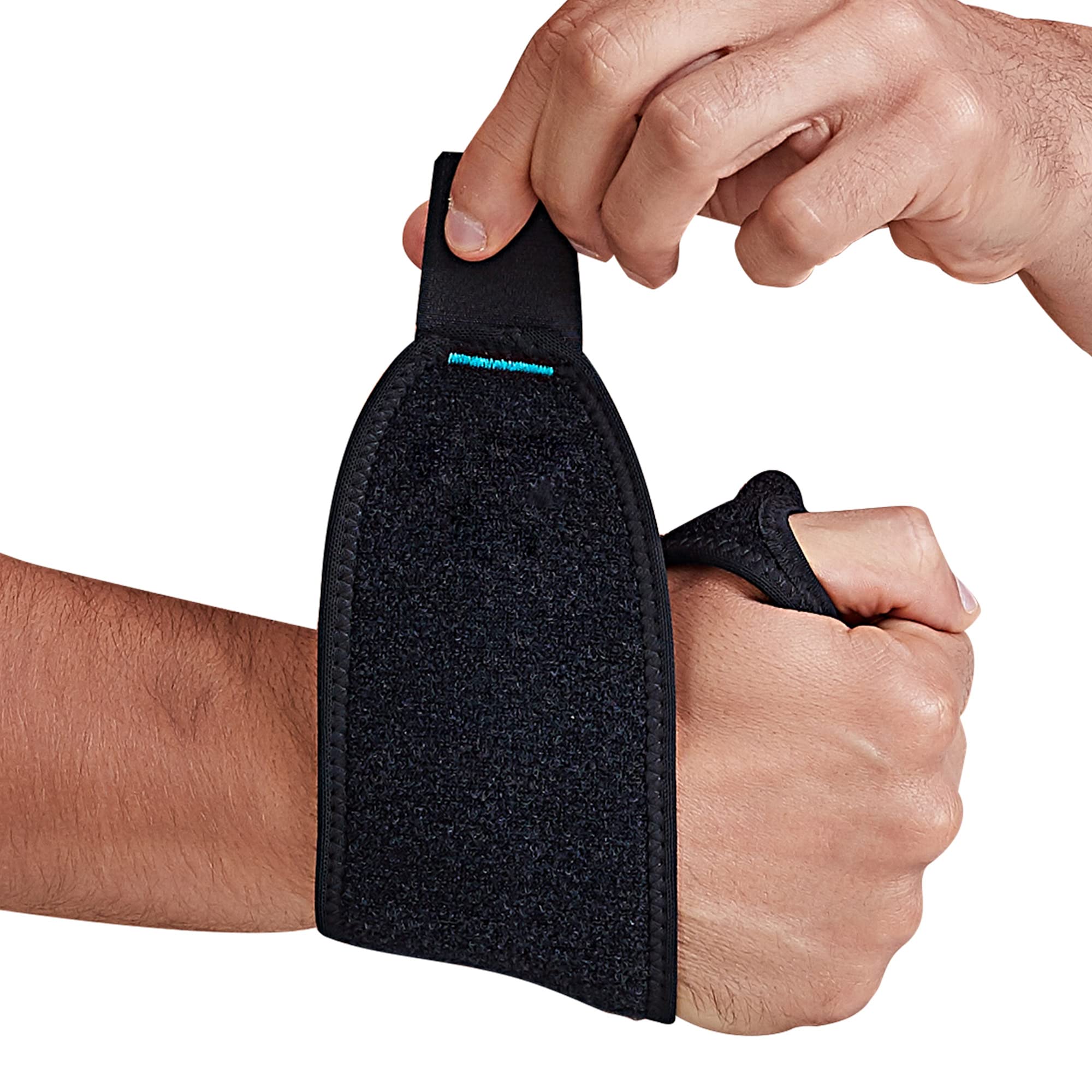 Omecon Wrist Brace for Carpal Tunnel, Adjustable Wrist Brace with Thumb Support, Compression Wrist Strap for Pain Relief, Arthritis, Tendonitis, Fit for Men and Women, Black