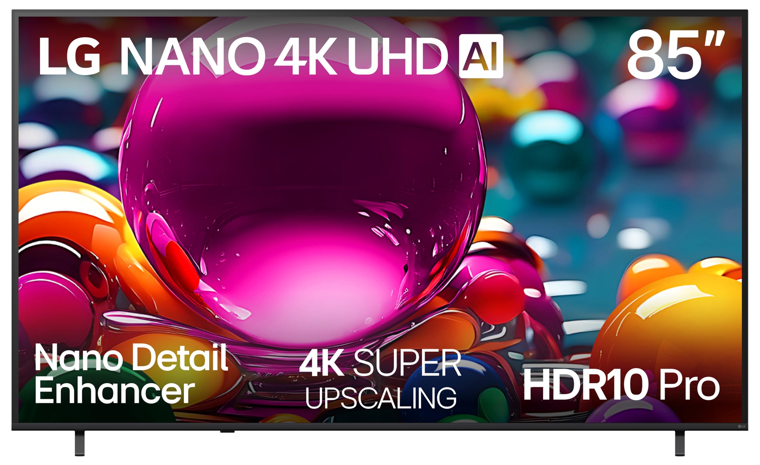 Photo 1 of ***DAMAGED -SELLING AS PARTS ONLY***LG 85-Inch Class Nano AI 4K NU85 Series Smart TV w/AI Sound Pro, HDR10, AI 4K Super Upscaling, Filmmaker Mode, Wow Orchestra, Compatible with Alexa (85NU850BPUA, 2026)