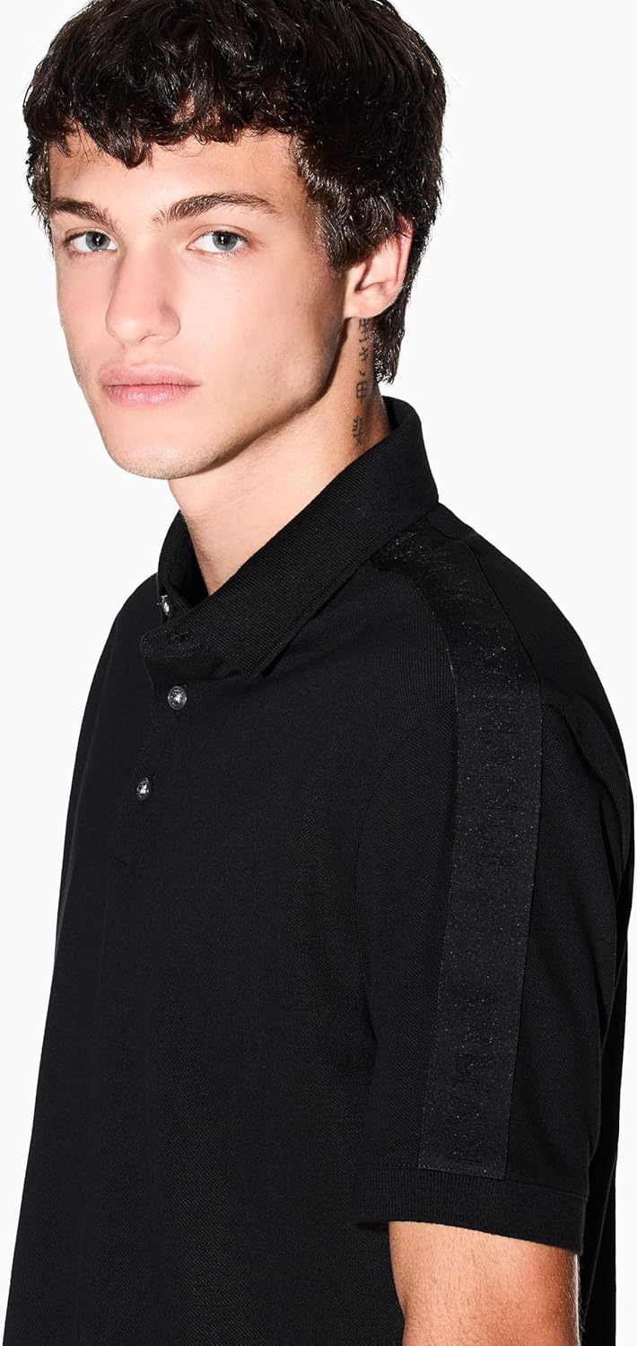 Armani Exchange Mens Regular Fit Logo Tape Polo - Image 2