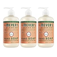 Vista 1 de MRS. MEYER'S Clean Day - Jabón de manos, hecho con aceites esenciales, geranio, 12.5 onzas líquidas, paquete de 3