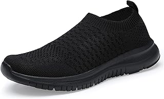 Women's Walking Shoes Lightweight Running Sneakers Comfortable Fashion Gym Sport Shoes Breathable Sock Casual Shoes All Bl...