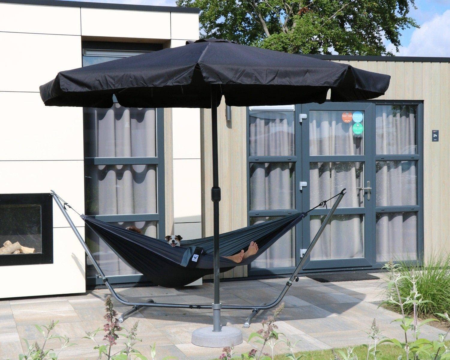 MoreThanHip Hamac de Voyage XXL Grey Shades - Hamac 2 Places 180KG Capacité de Charge en Nylon avec Sac de Rangement Hamac Exterieur, Terrasse, Jardin, Camping - 290 x 210 cm