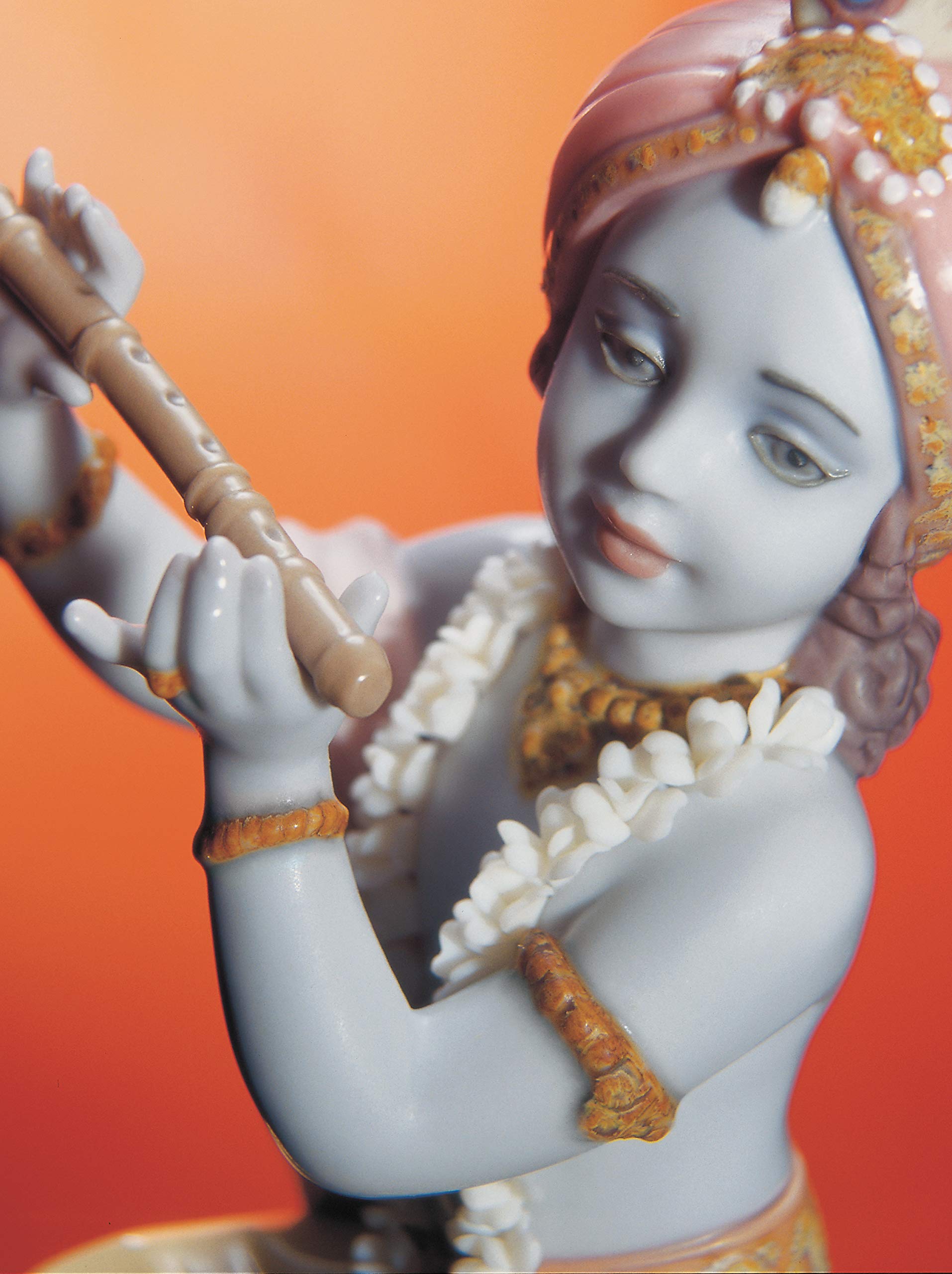 Amazon.com: LLADRÓ Lord Krishna Figurine. Porcelain Krishna Figure