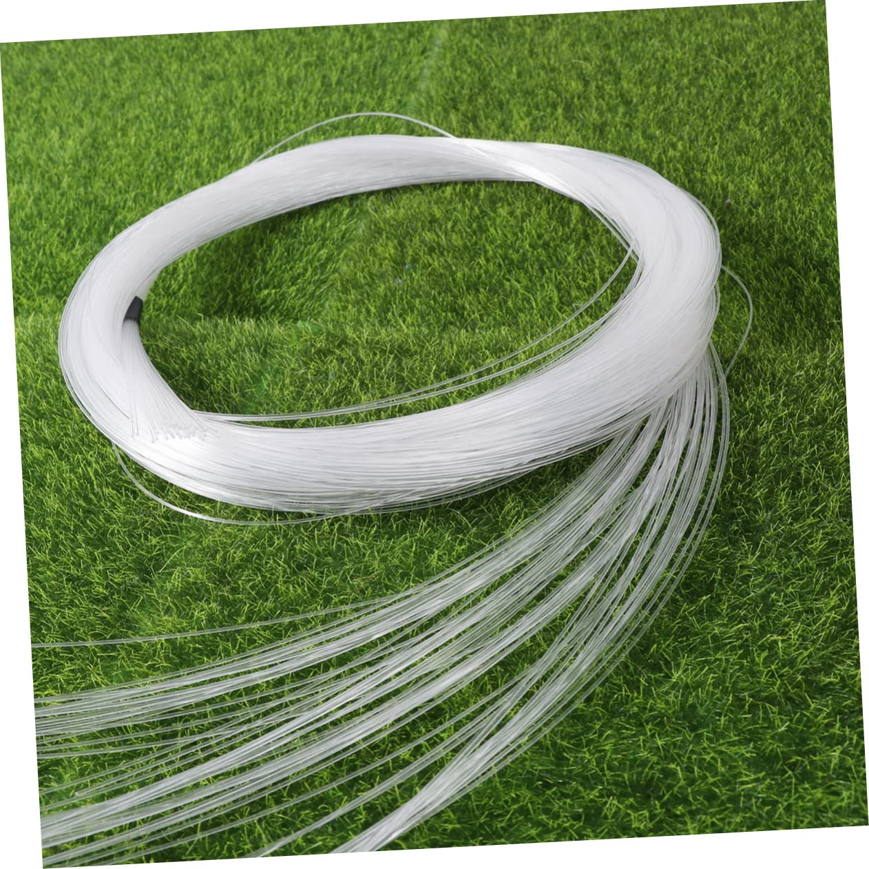 FOYTOKI 50Pcs Long LED Optical Fiber Curtain Light High Transparency Light for Decoration Parties Festivals Energy Saving Durable Fiber Optic String Lighting