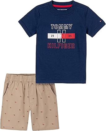 tommy hilfiger shirt and shorts set