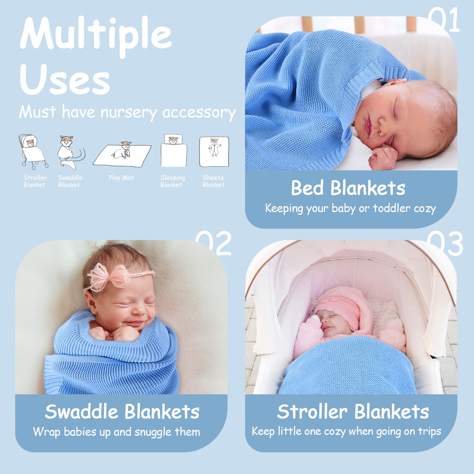 Receiving Blanket Vs Swaddle Blanket Which One Do You Need? Full Heart
