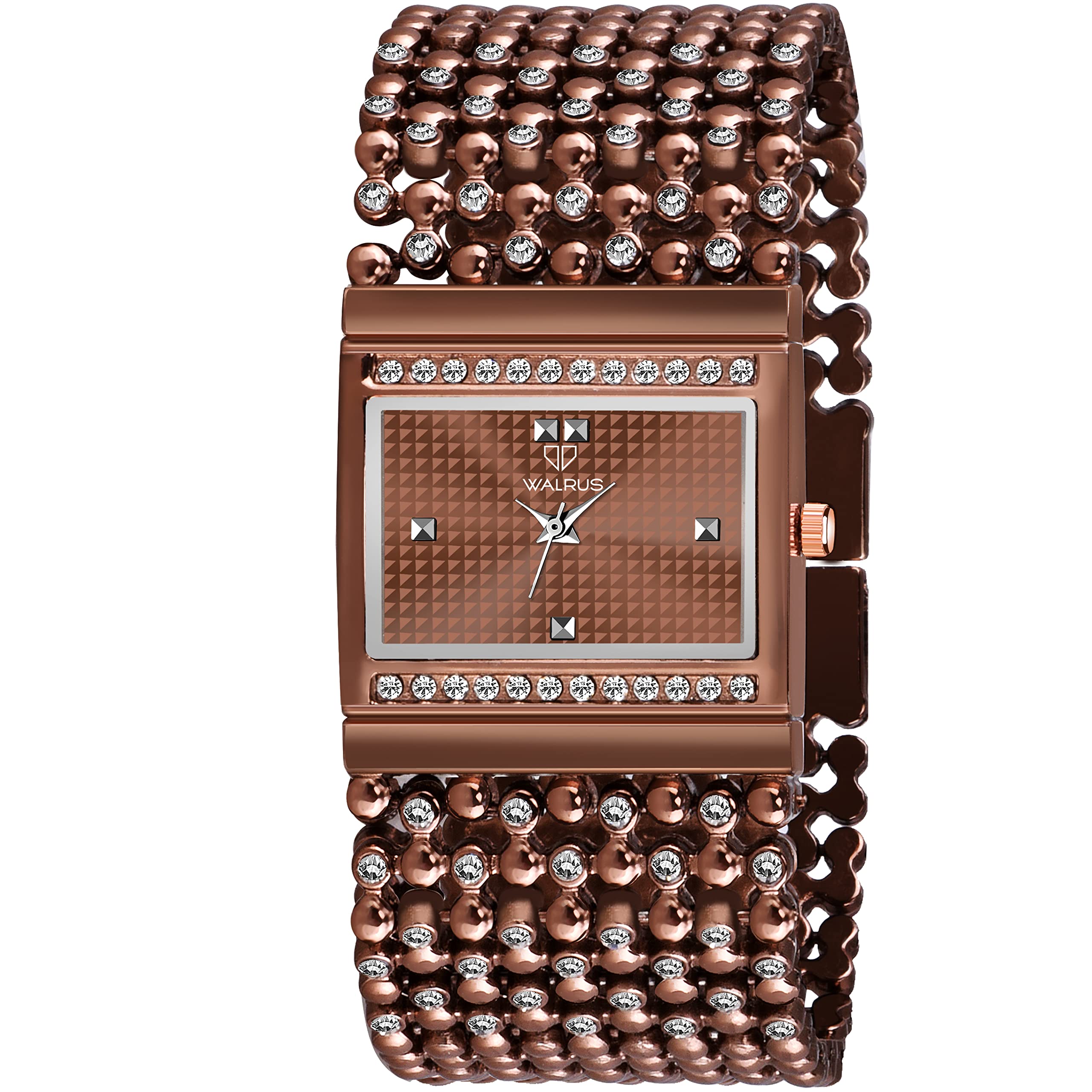Walrus Brown Dial Analog Wrist Watch for Women - Brown Alloy Strap - Elegant & Durable - 30mm Case Size- Bracelet Style Womens Watch for Gift (B0B29FH1FG) Amazon Price History, Amazon Price Tracker