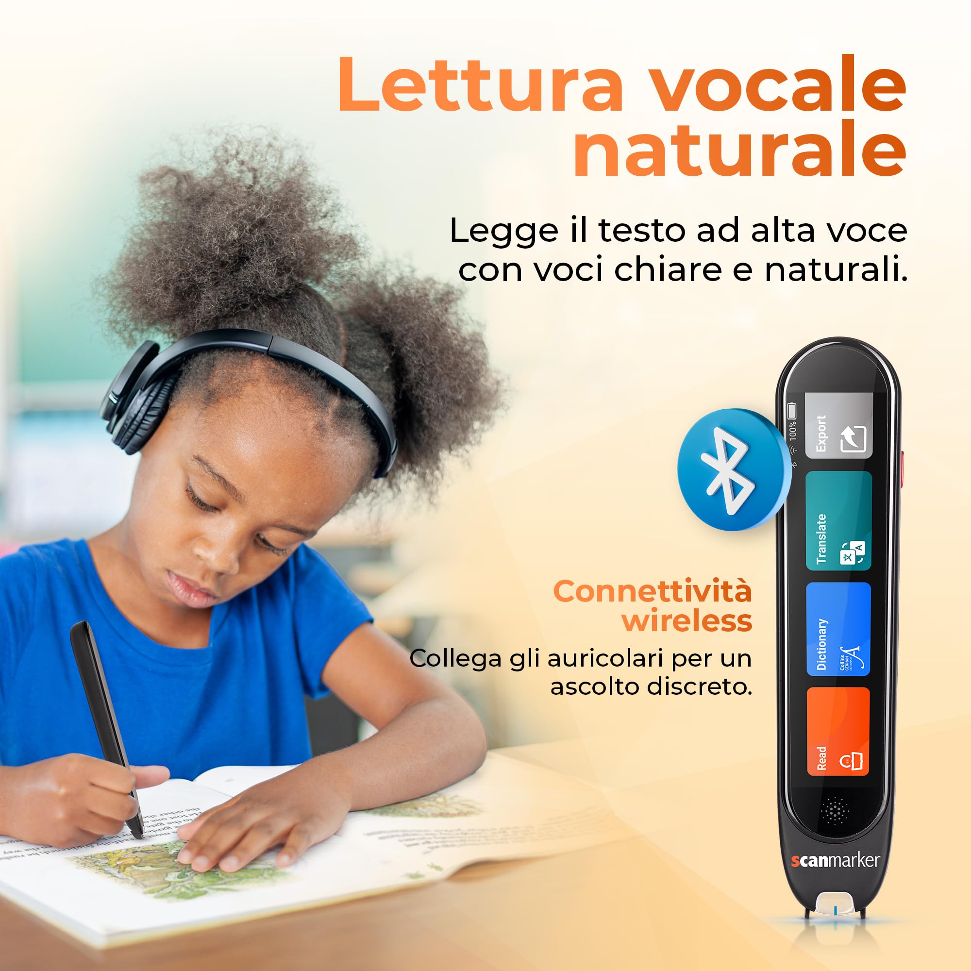 Scanmarker Pro Penna Traduttore Multilingue Scanner per Dislessia e Apprendimento