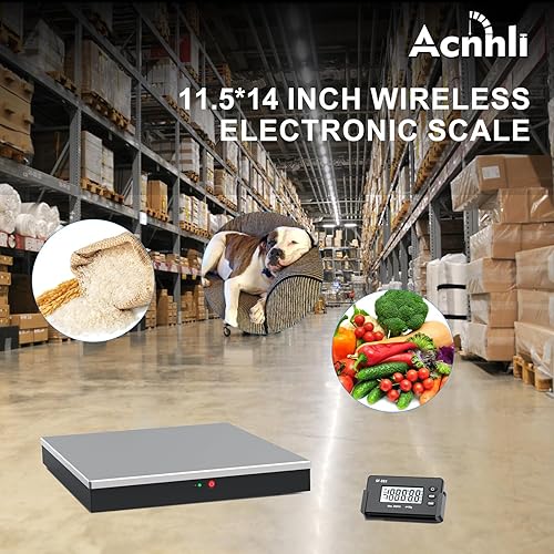 Miniatura 5 de ACNHLI Transportation Scale Smart Digital Postal Scale,440 lb Heavy Postal Scale Stainless Steel, Digital Postage Scale for WarehouseHomeCourier