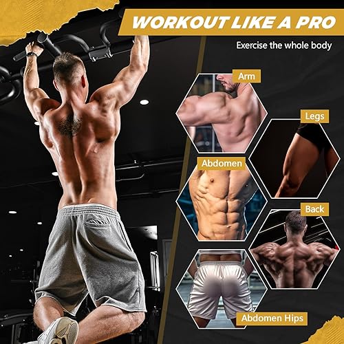 Miniatura 3 de Soulchen Juego de 6 bandas de resistencia para hombres y mujeres, entrenamiento de resistencia con anclaje de puerta y bolsa de almacenamiento para