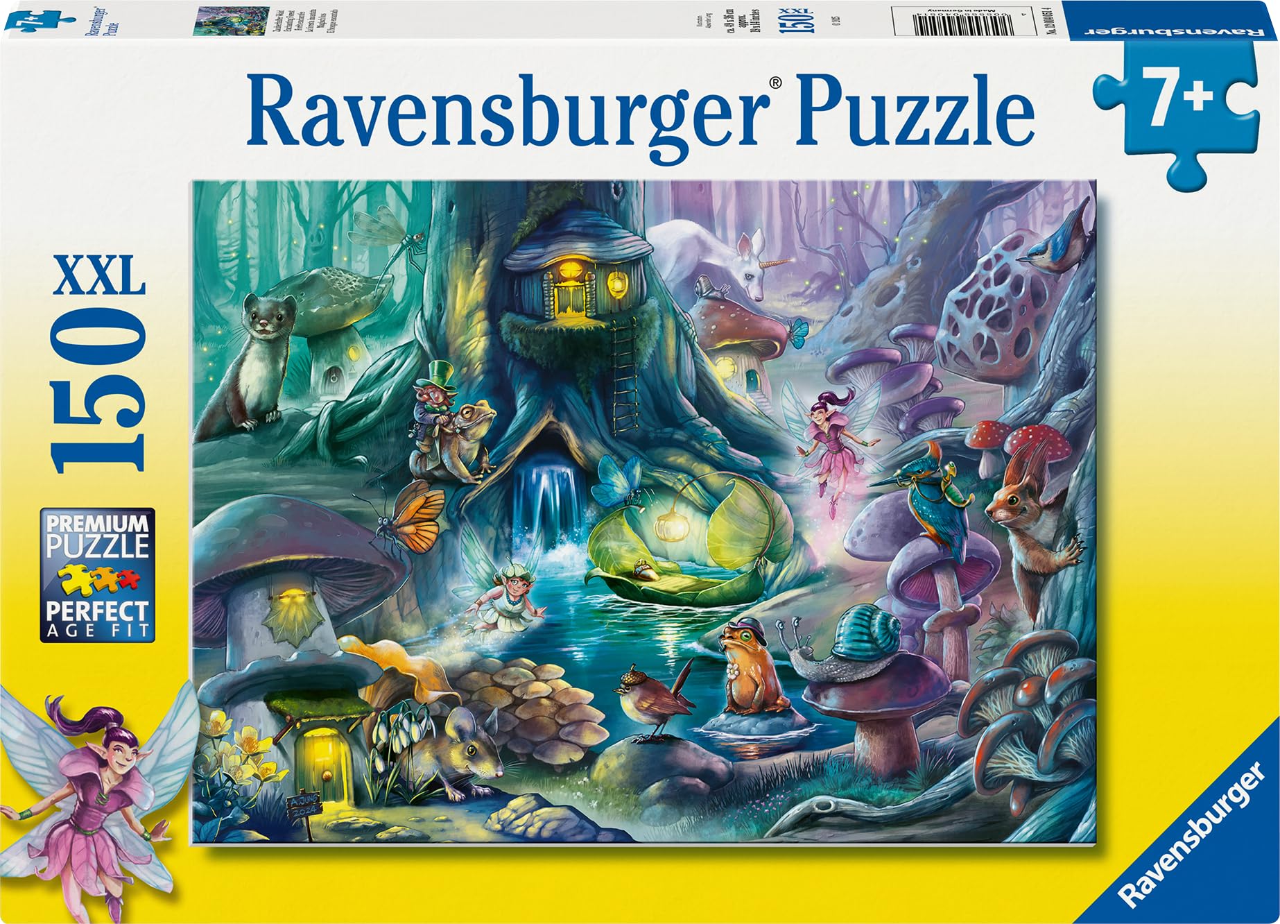Ravensburger Kinderpuzzle - 12004051 Zauberhafter Wald - Puzzle für Kinder ab 7 Jahren, mit 150 Teilen im XXL-Format