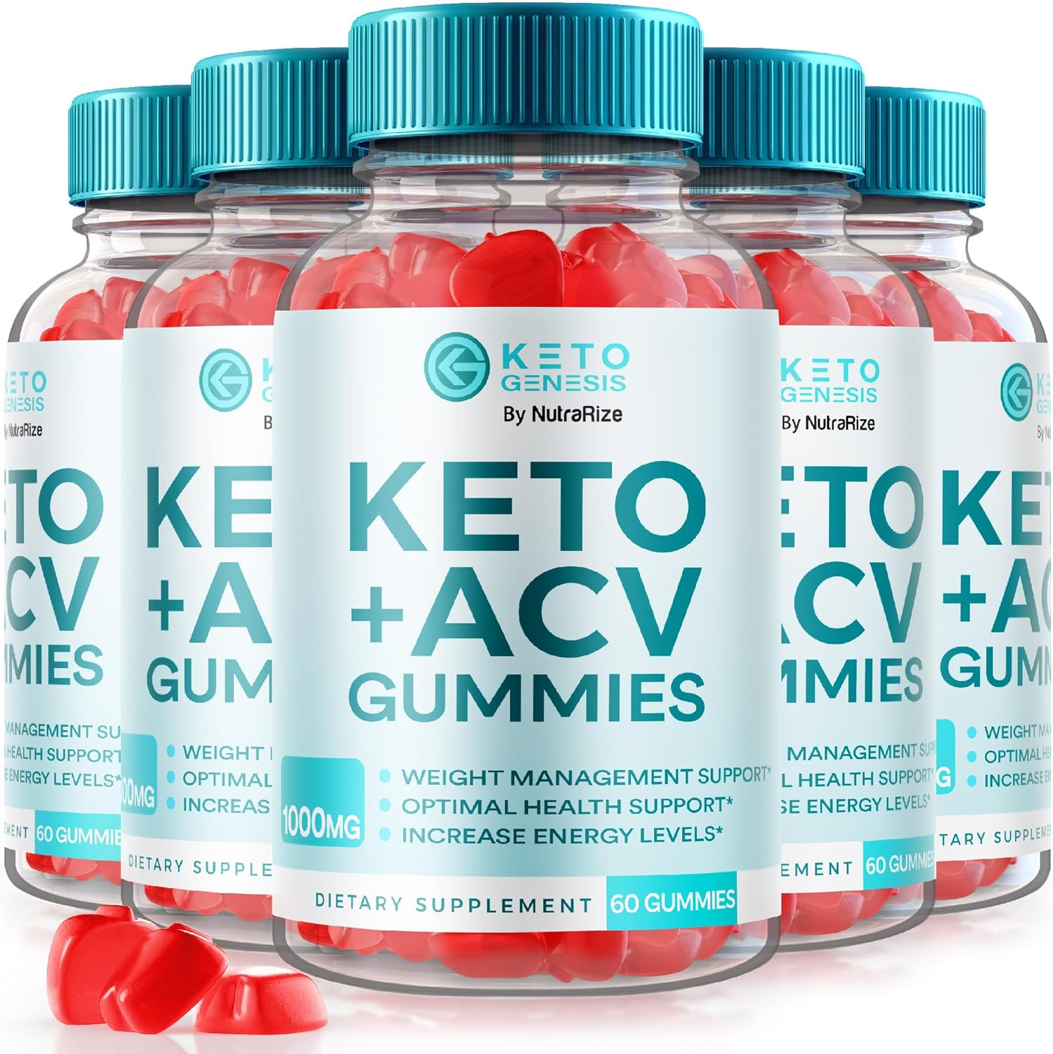 (5 Pack) Keto Genesis Keto ACV Gummies Advanced Weight Loss - Keto Genesis Gummies, Keto Genesis Keto ACV Gummies, Keto + ACV Gummy, Maximum Strength Supplement, KetoGenesis Reviews (300 Gummies)