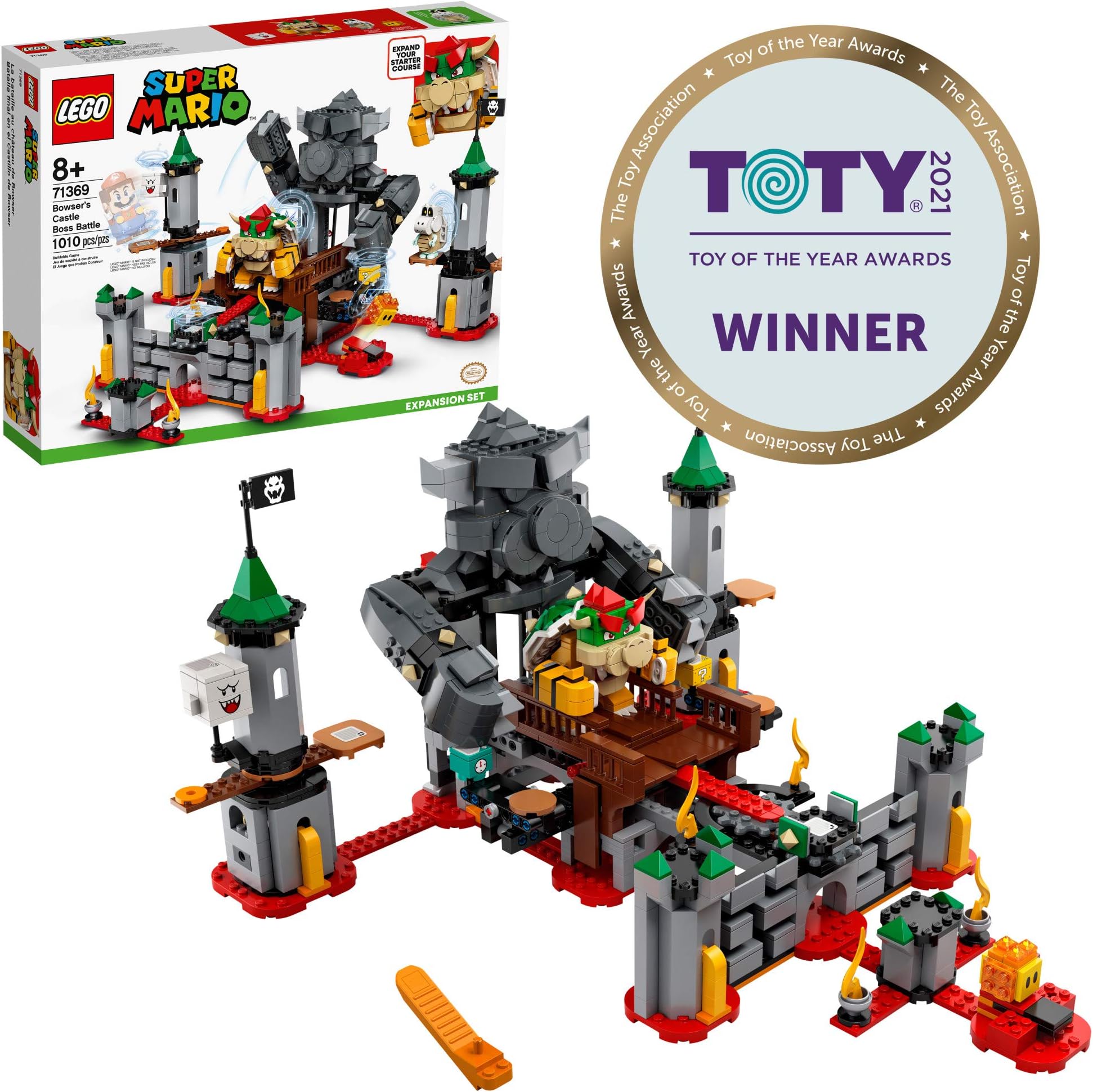 Super Mario Bowser’s Castle Boss Battle Expansion Set 71369 Building Kit (1,010 Pieces)