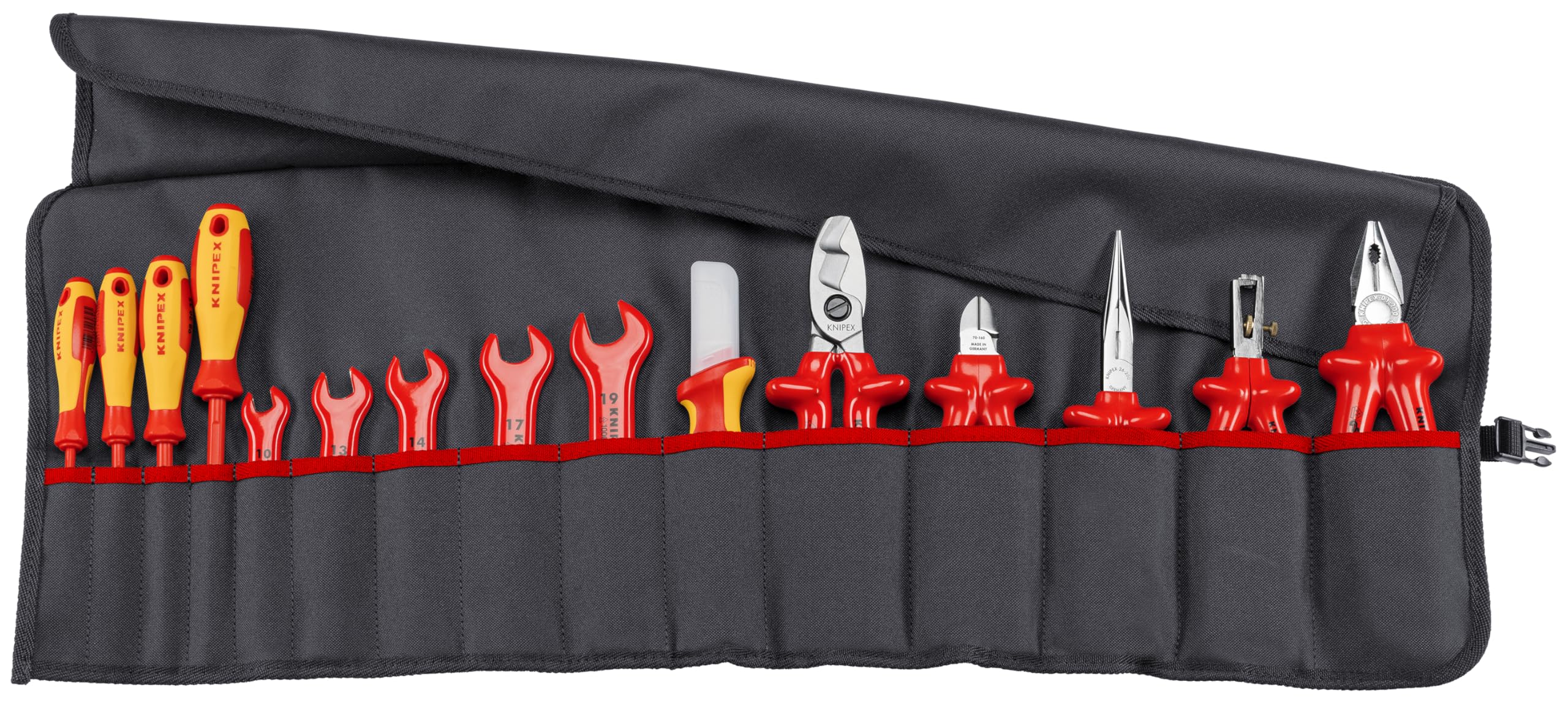 KNIPEX 98 99 13 15 Piece 1 000V Insulated Tool Roll Bag