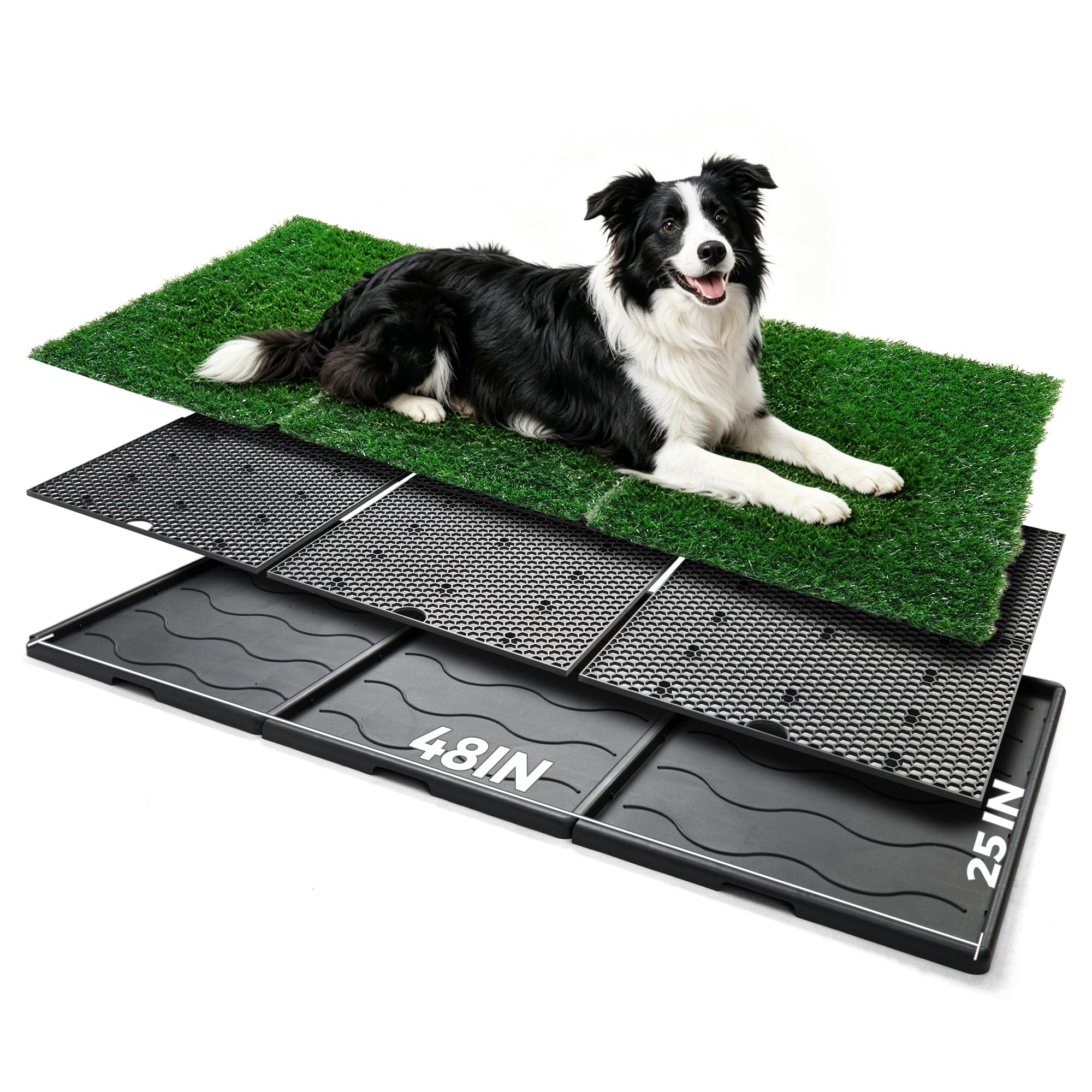 Dog Pee Grass Pad with Tray Extra Large 123 x 63 cm Potty — image 1
