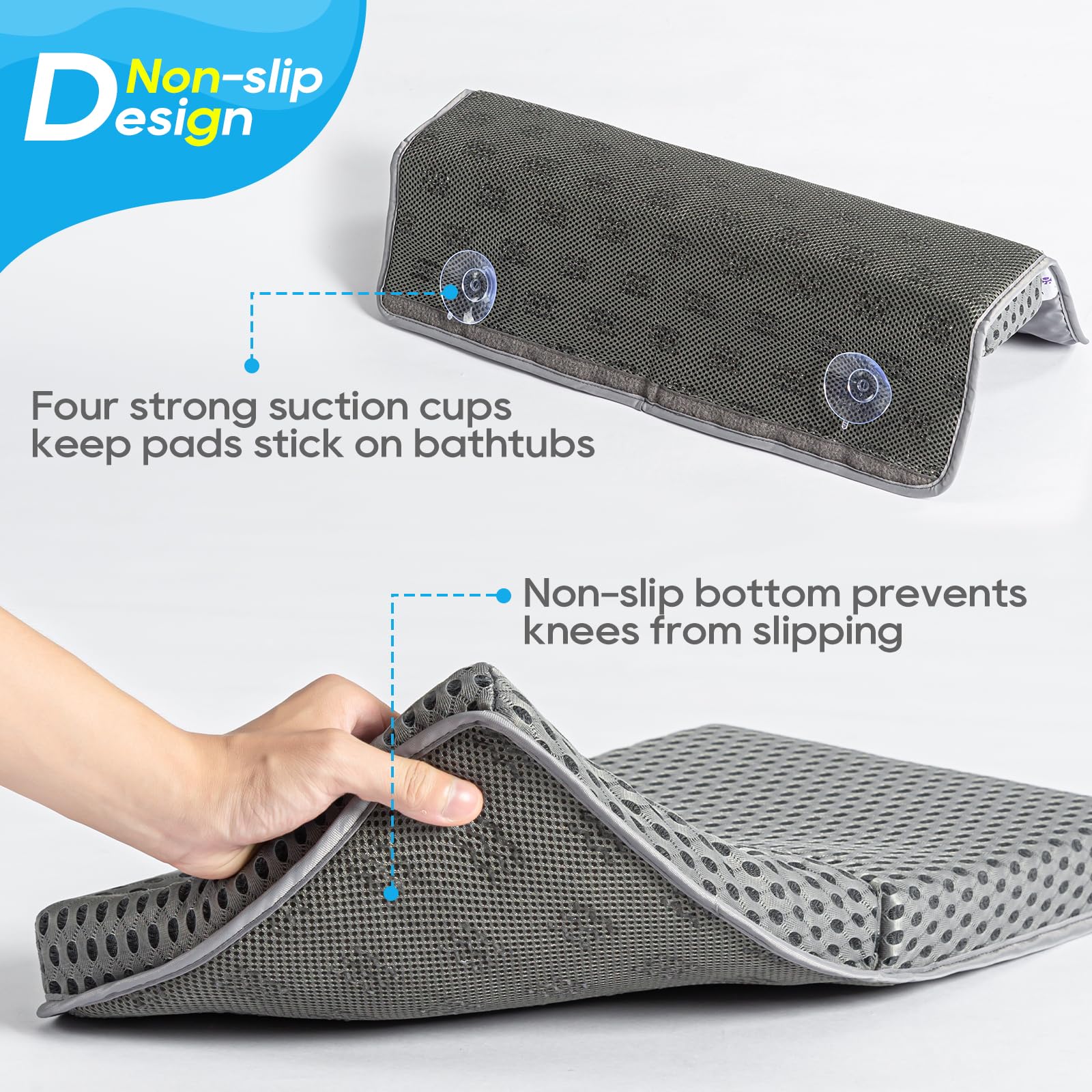 T.H  Toy Organizer Bath Kneeler And Elbow Rest Pad Set - 1.5