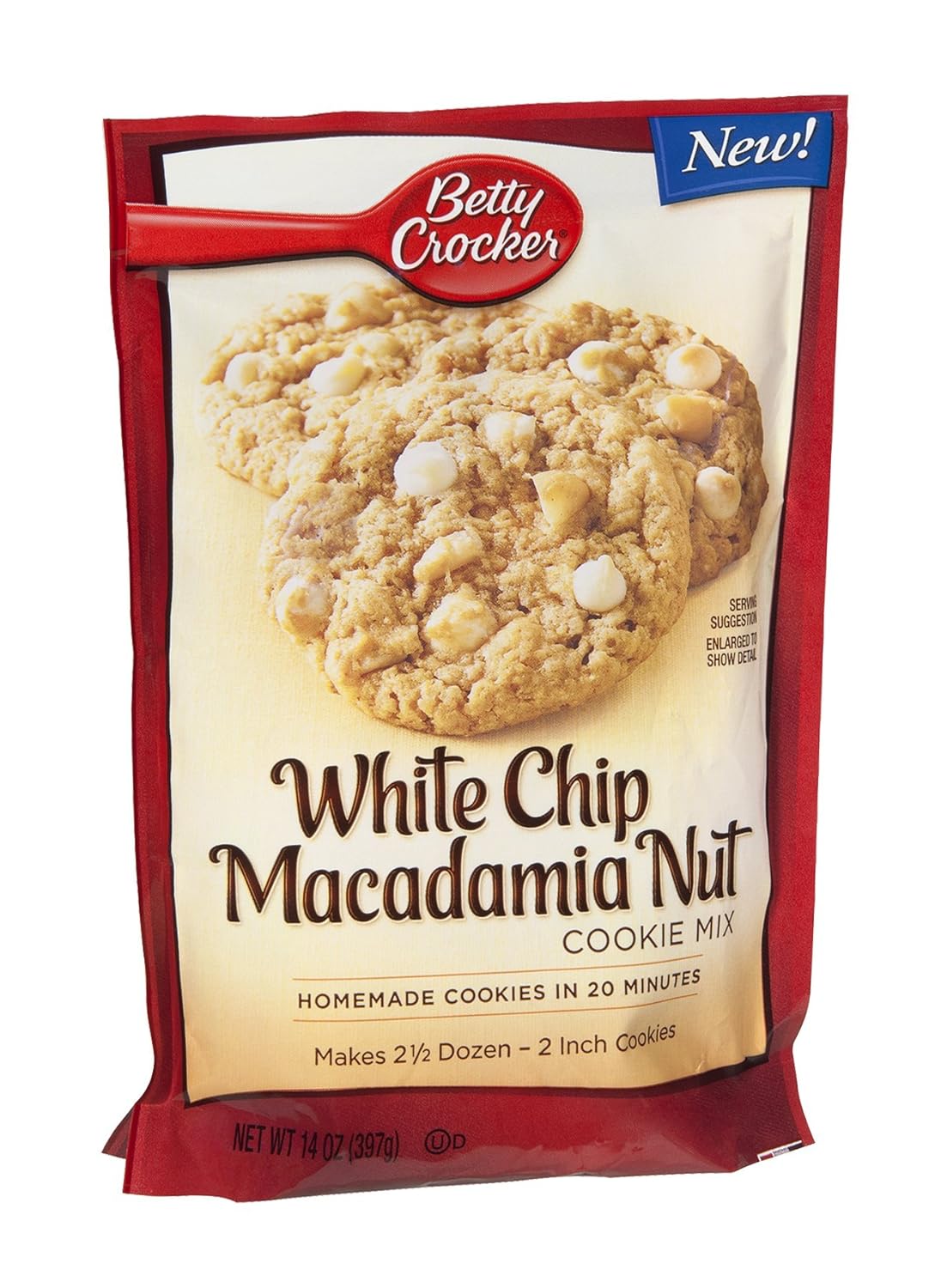 Betty Crocker Cookie Mix White Chip Macadamia Nut, 14 OZ